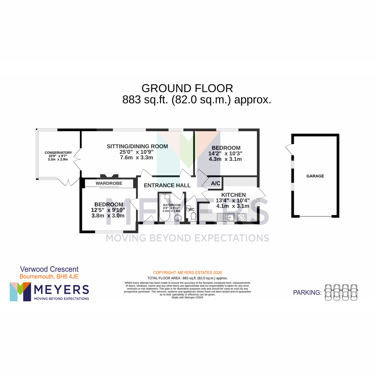 25, Verwood Crescent, Bournemouth floorplan