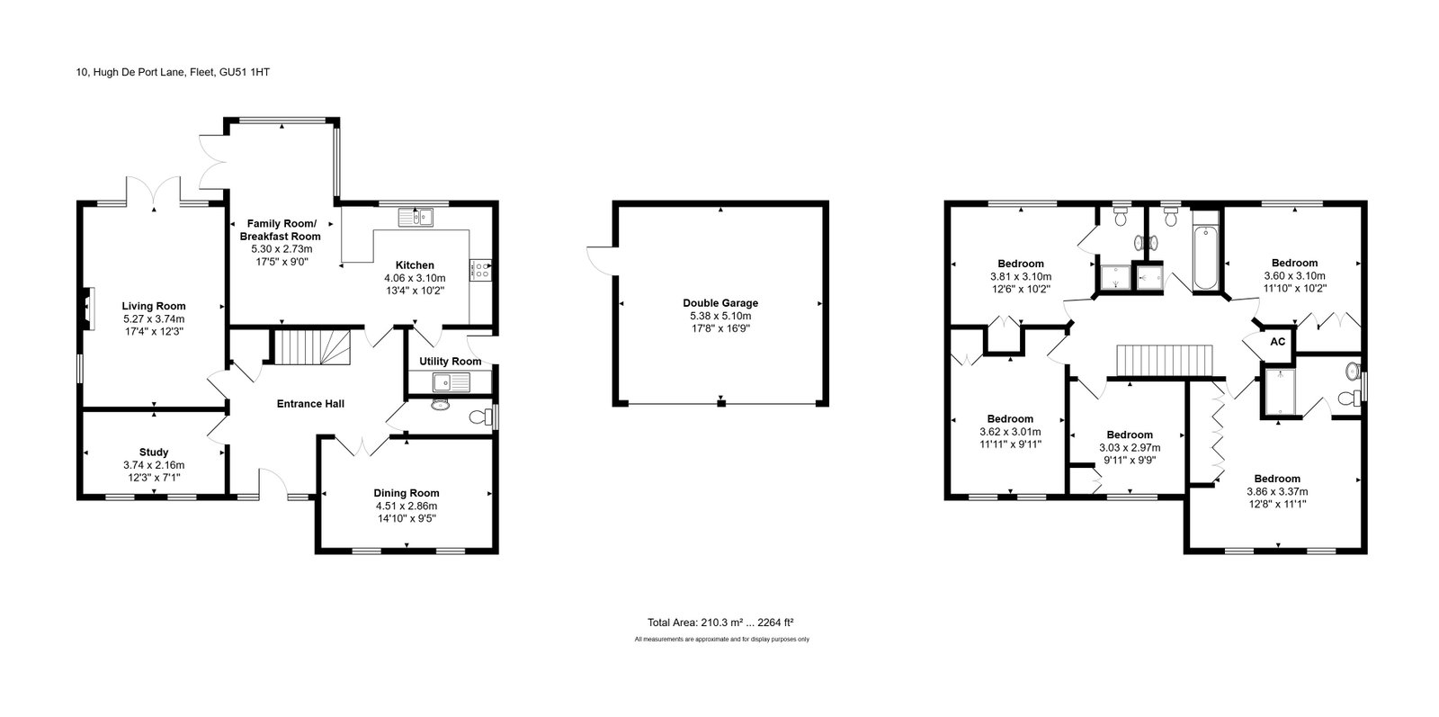 10, Hugh De Port Lane, Fleet floorplan