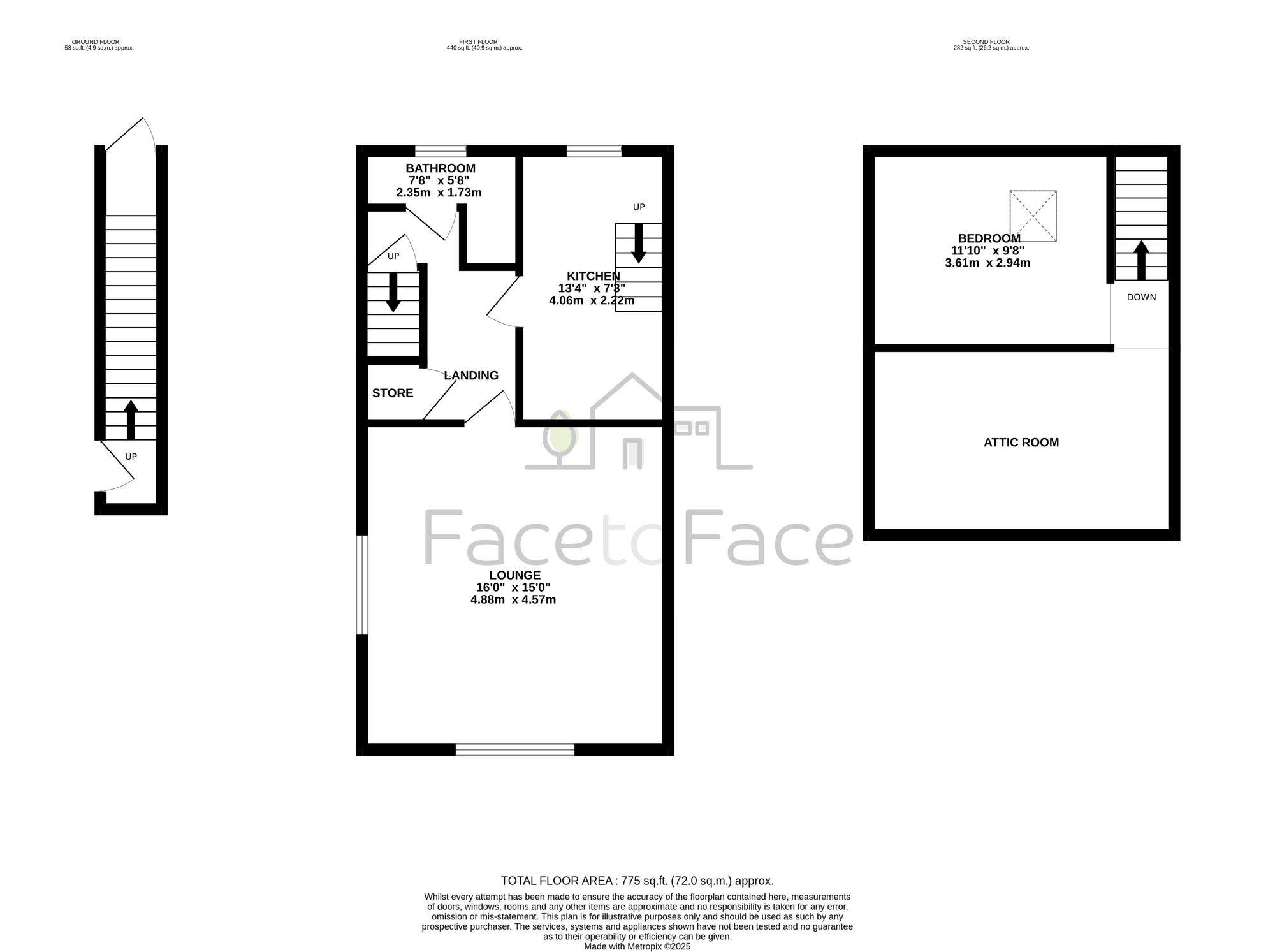 13a Rochdale Road, Todmorden floorplan