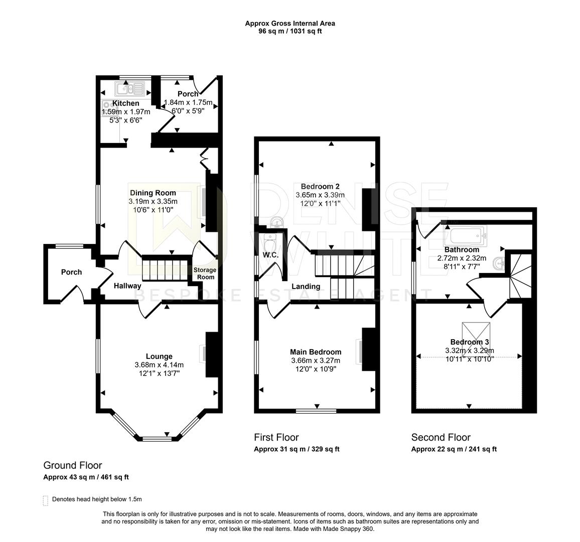 65, Windsor Road, Buxton floorplan