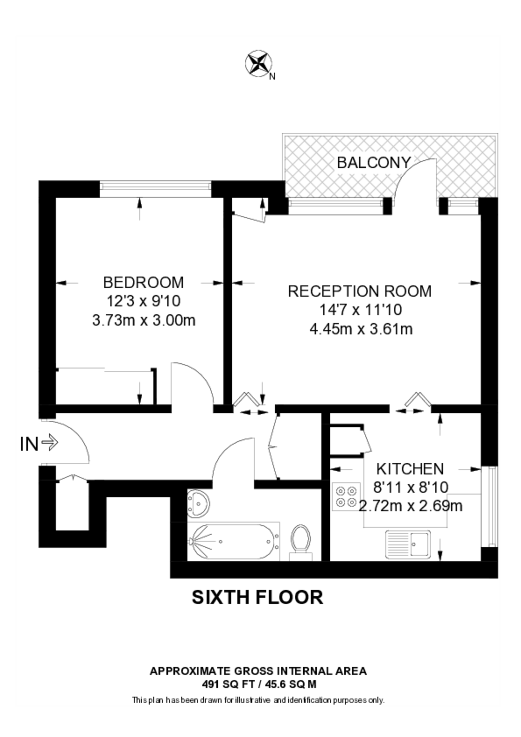 Napier House, Kennington floorplan