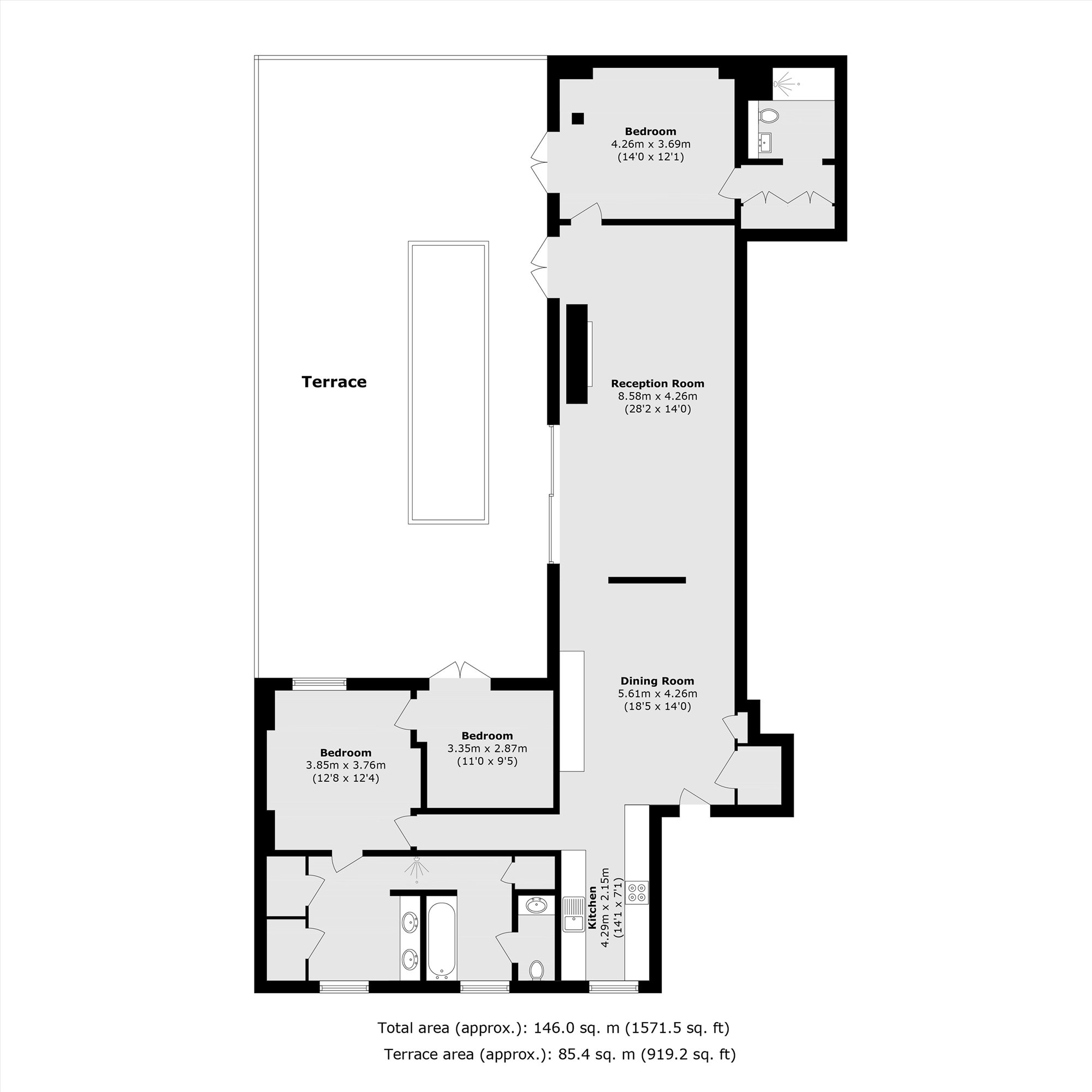 Queen Elizabeth Street, London floorplan
