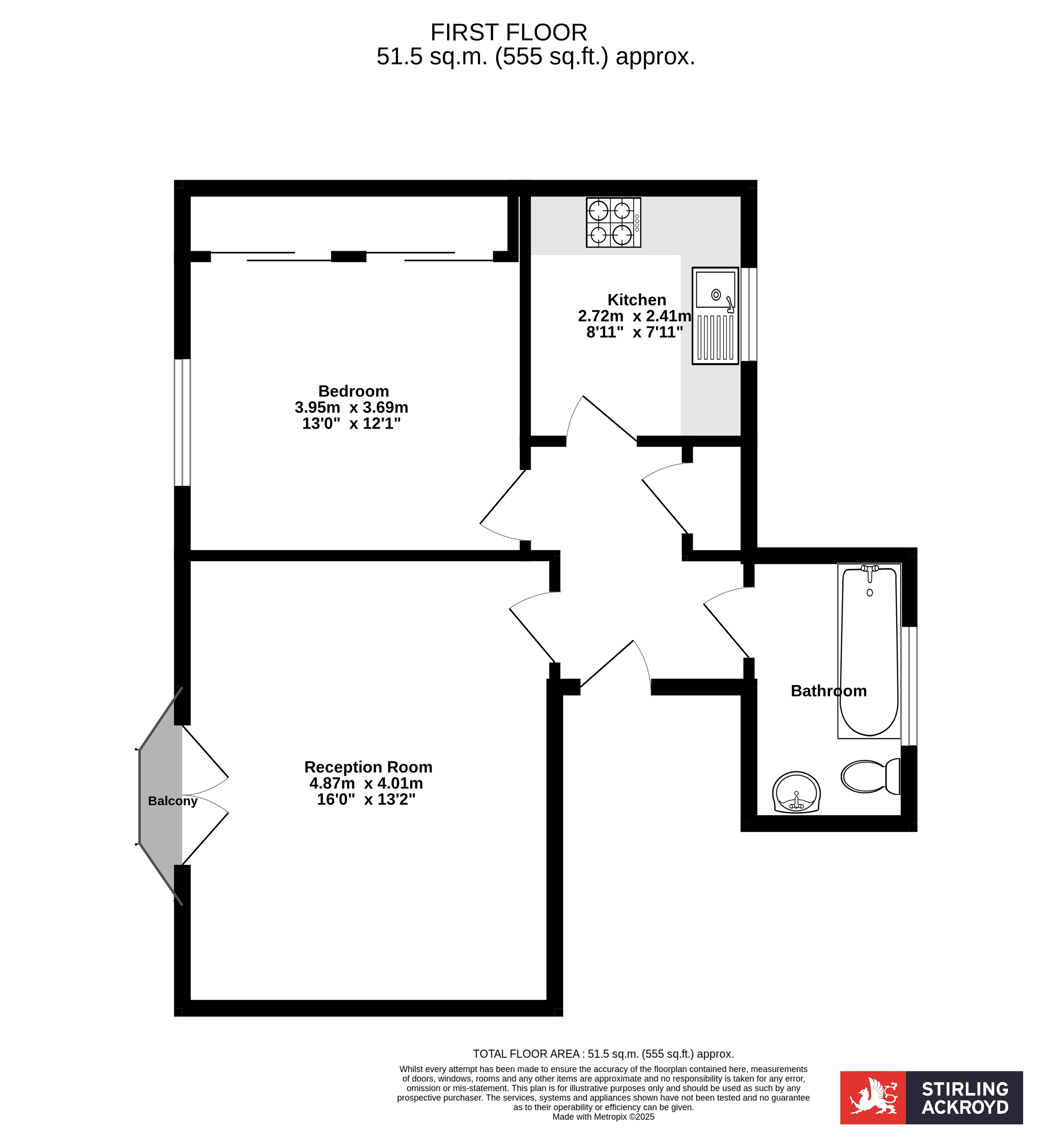 Flat 2, 198, Selhurst Road, London floorplan