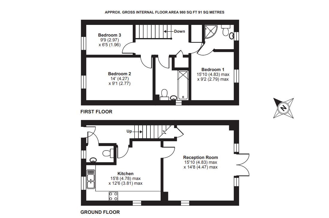 3 Bedrooms Terraced house for sale in Manor Rise, Chiseldon, Wiltshire SN4