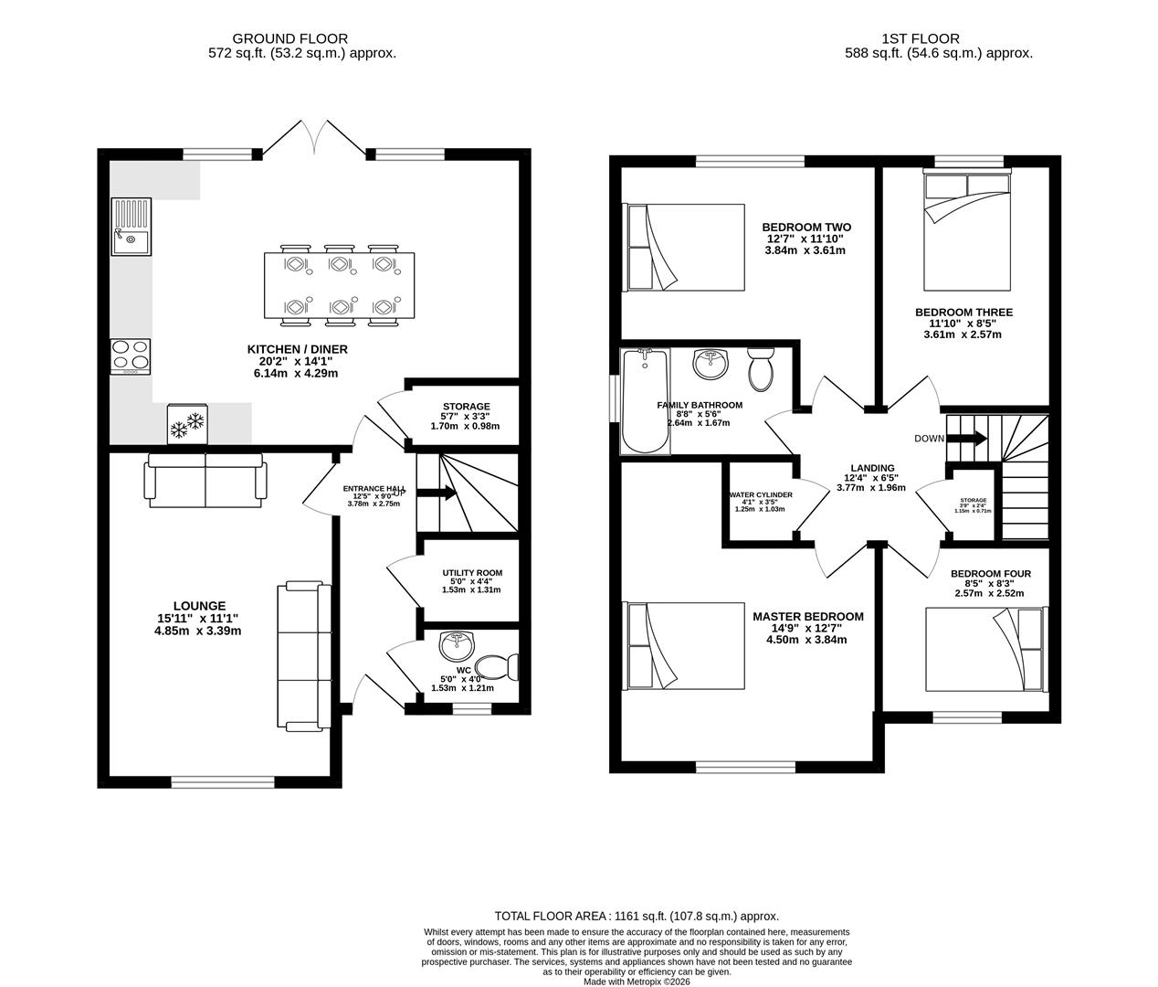 3, Scholars Close, Preston floorplan