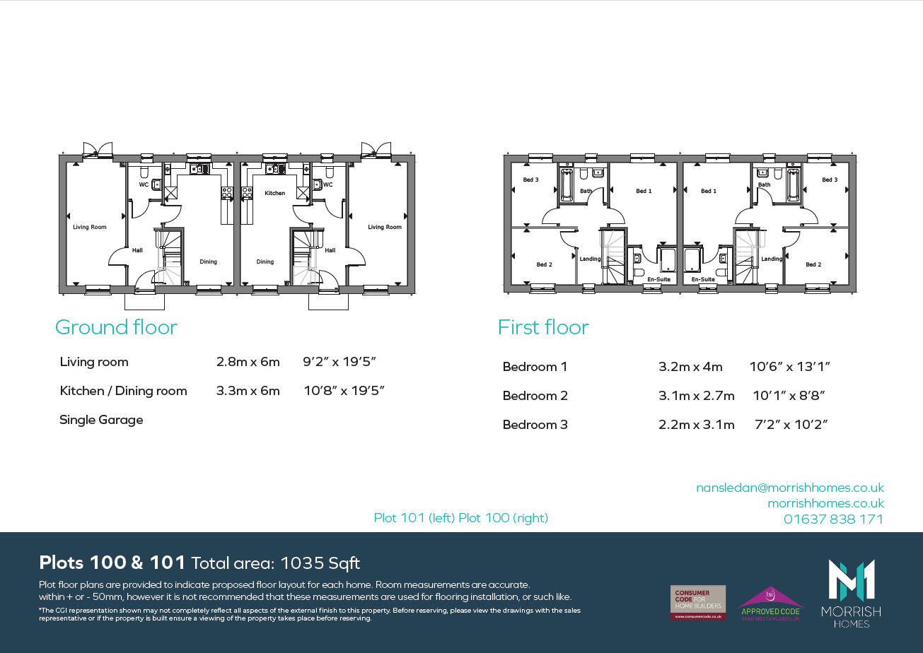 Plot 101, Nansledan,, Quintrell Road, Cornwall floorplan
