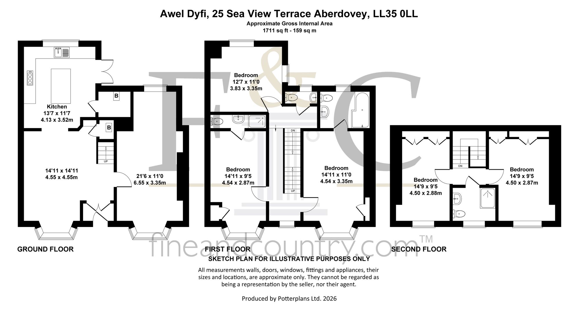 25 Sea View Terrace, Aberdovey floorplan