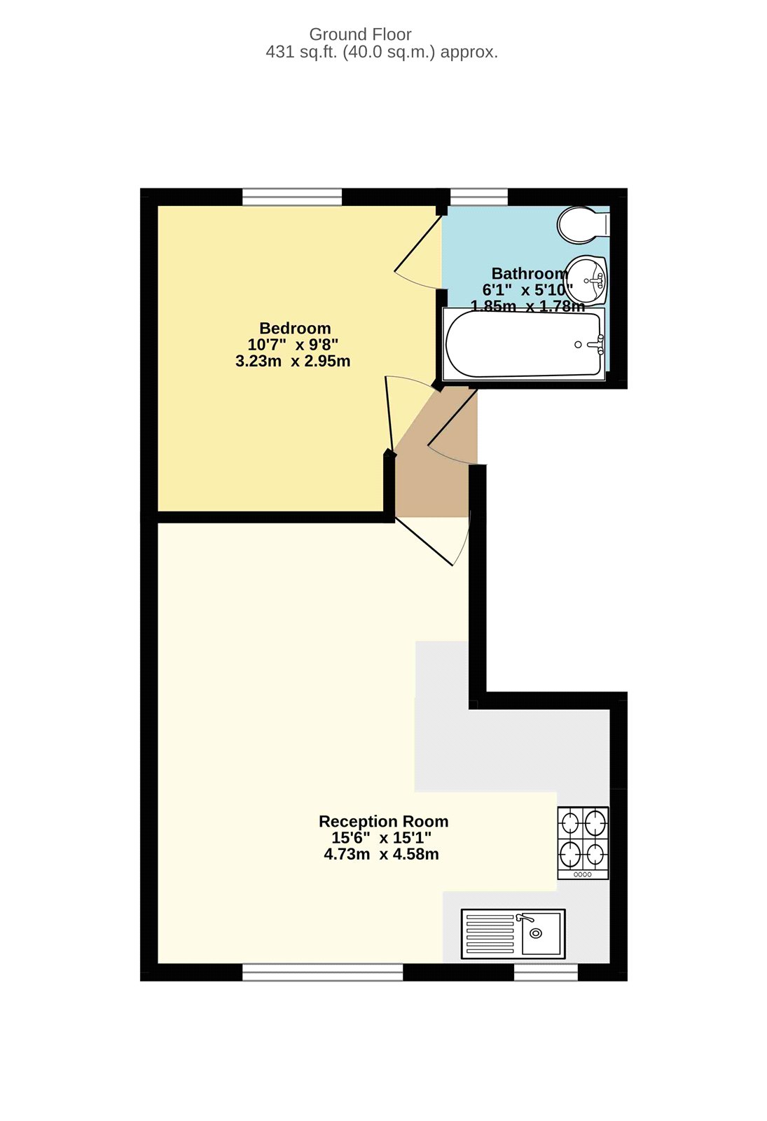 Flat 2, 116, Muller Road, Bristol floorplan