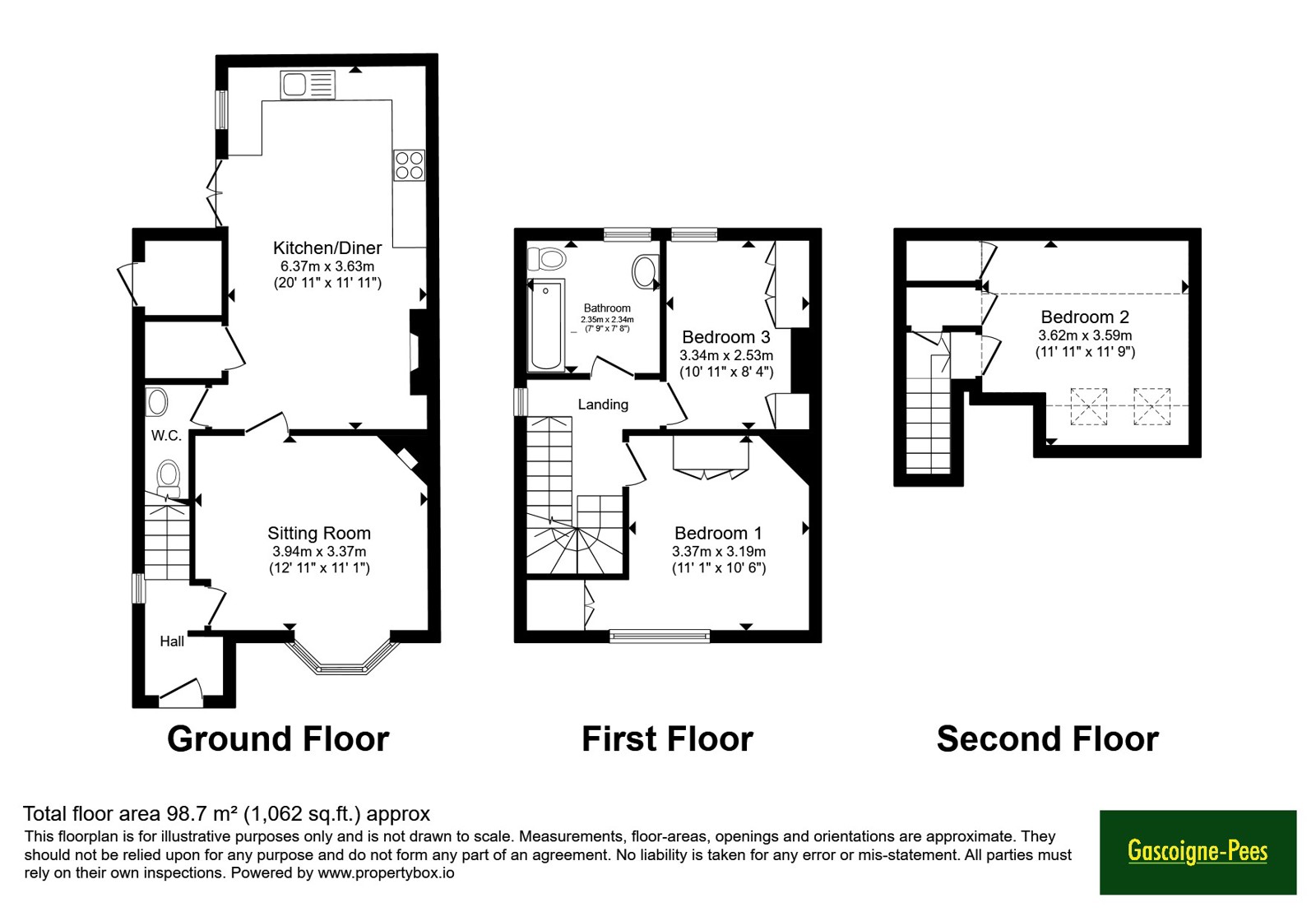 78, Lower Green Road, Surrey floorplan