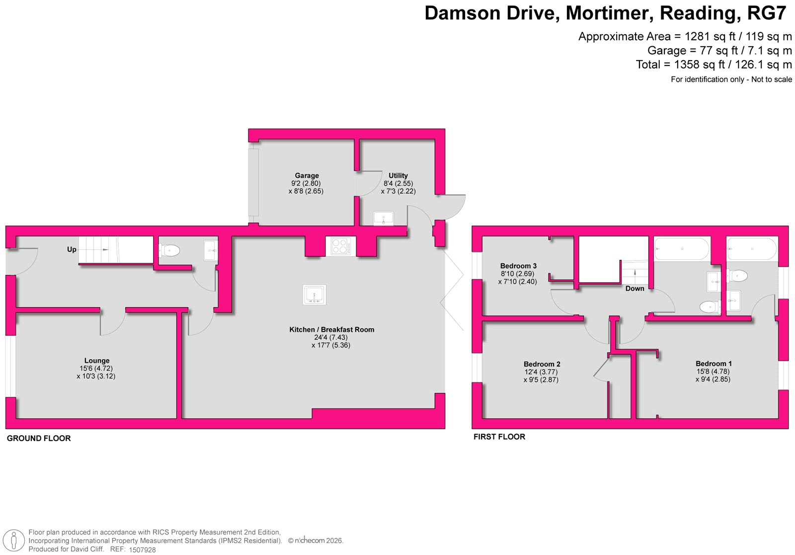 25, Damson Drive, Reading floorplan