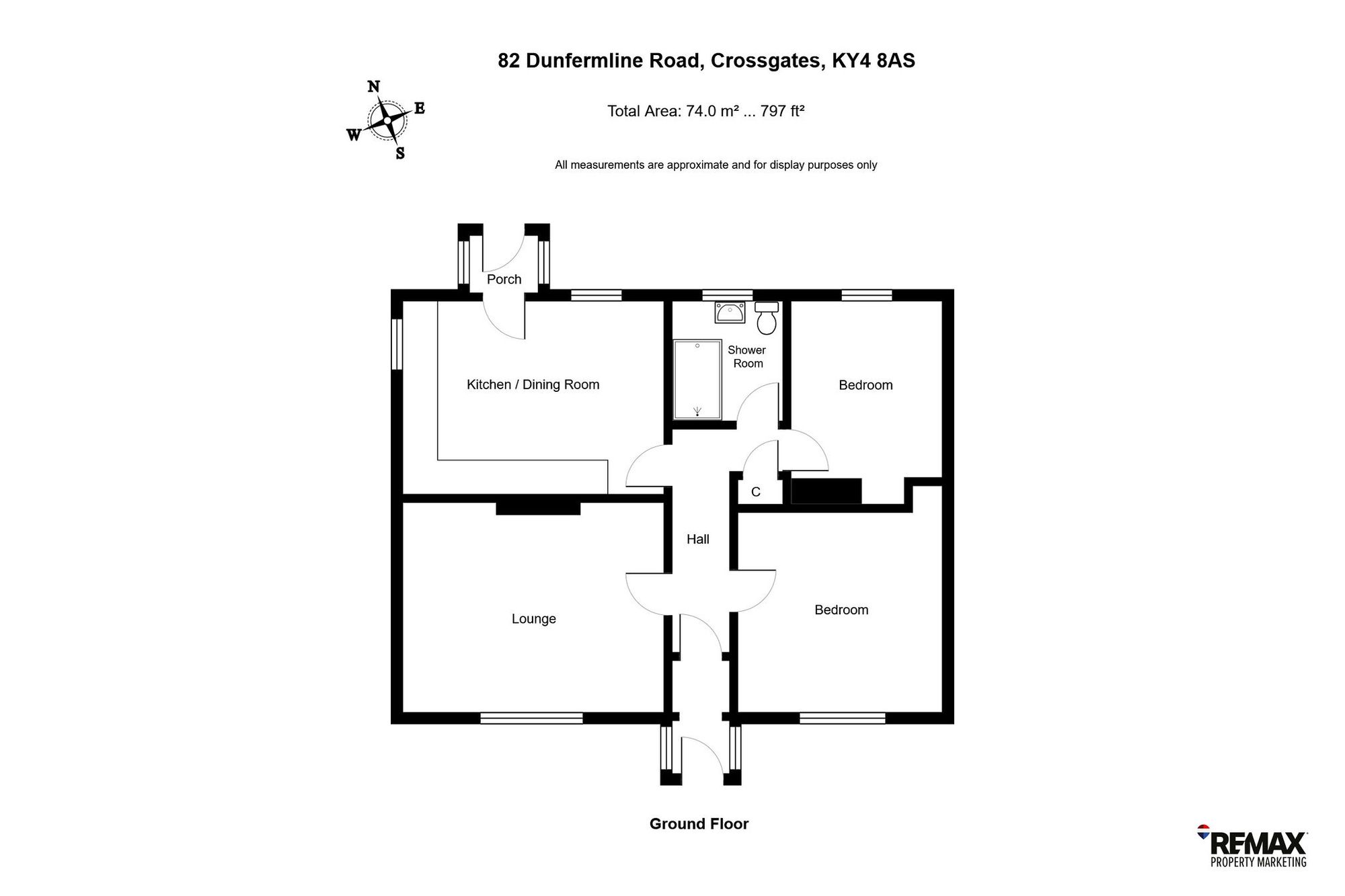 82 Dunfermline Road, Cowdenbeath floorplan
