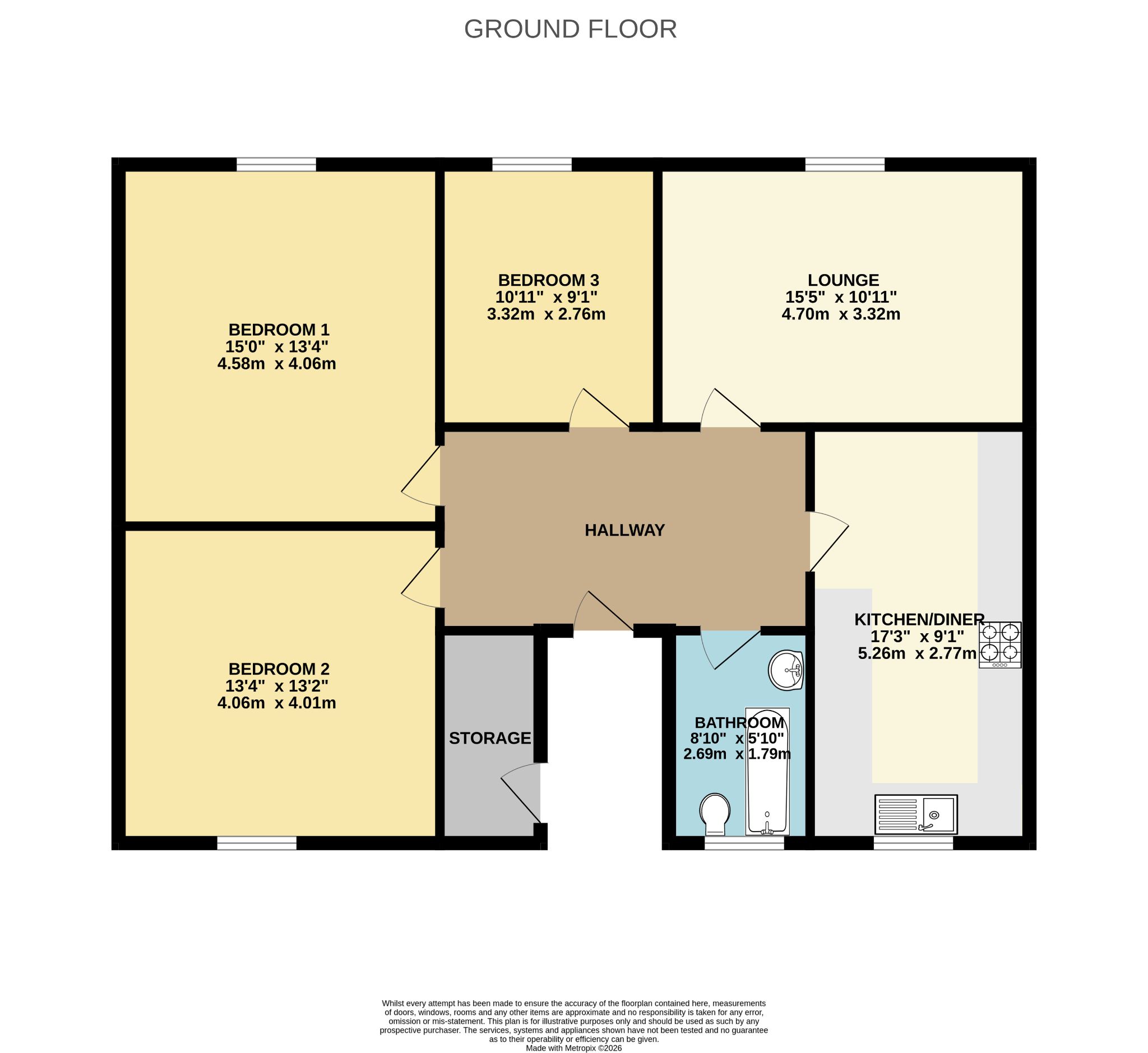 202 Uppingham, Skelmersdale floorplan