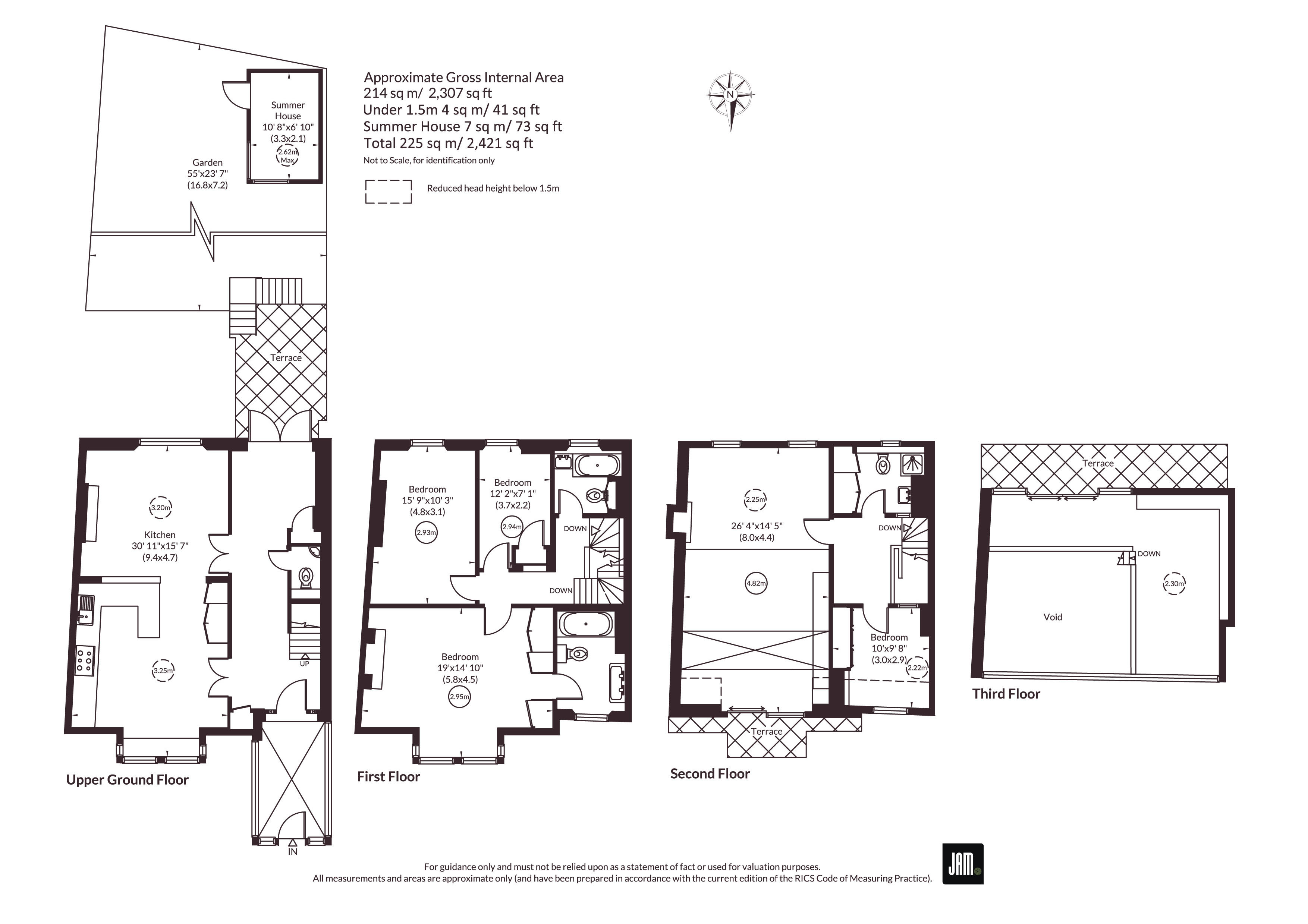 Ground Floor and Above., 28, Willow Road, London floorplan