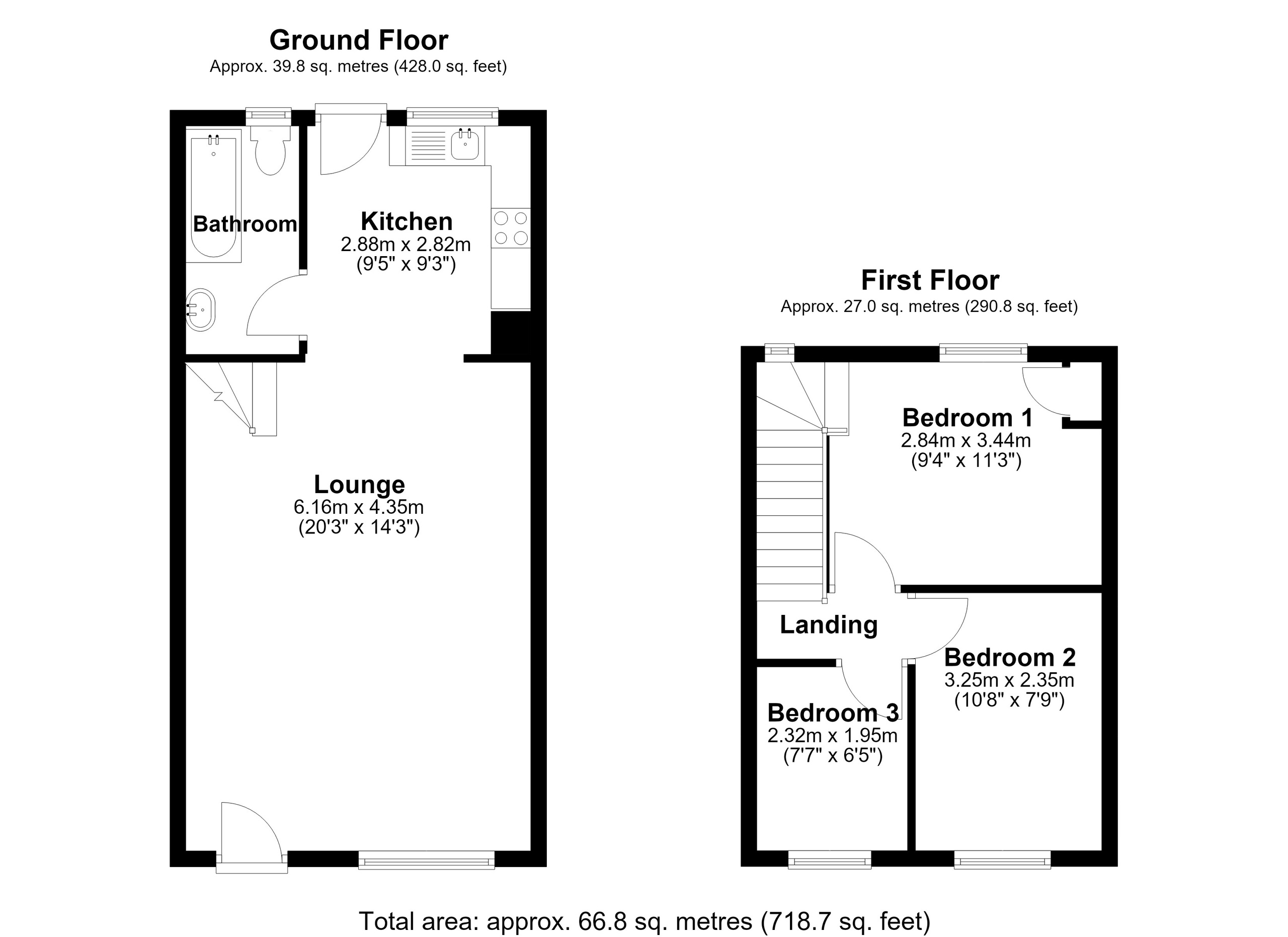 52 Scott Street, Treorchy floorplan