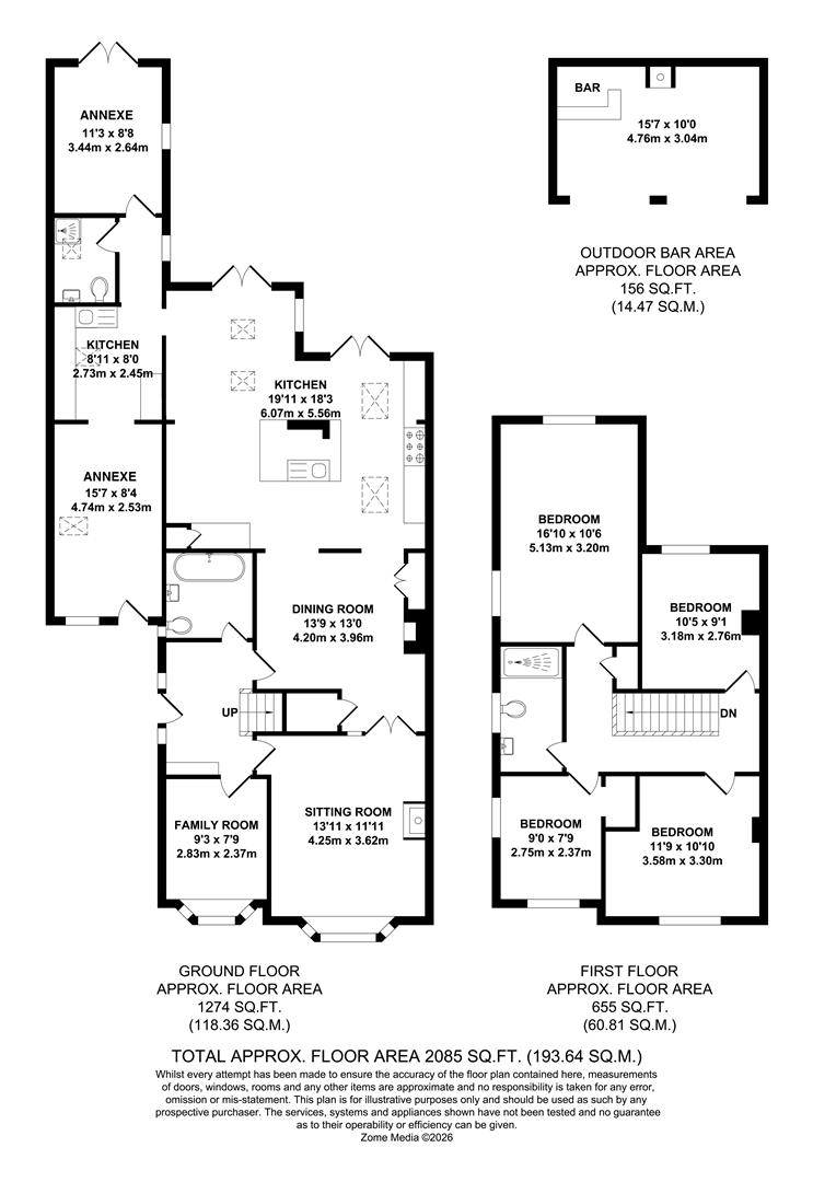 128, London Road, Allington floorplan