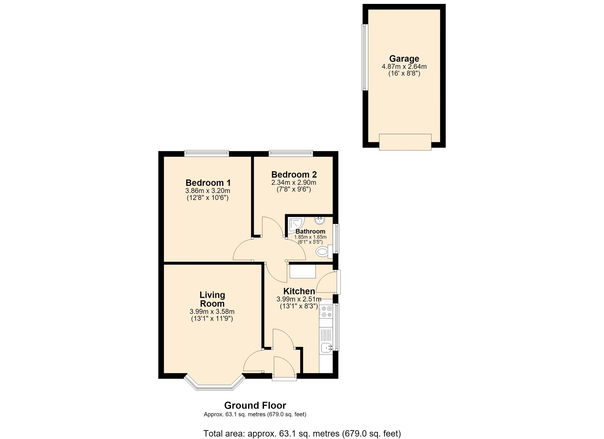 12 Queens Drive, Accrington floorplan
