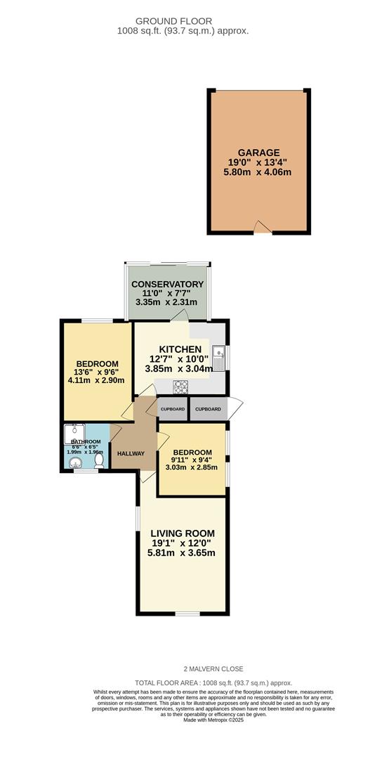 2, Malvern Close, Newmarket floorplan