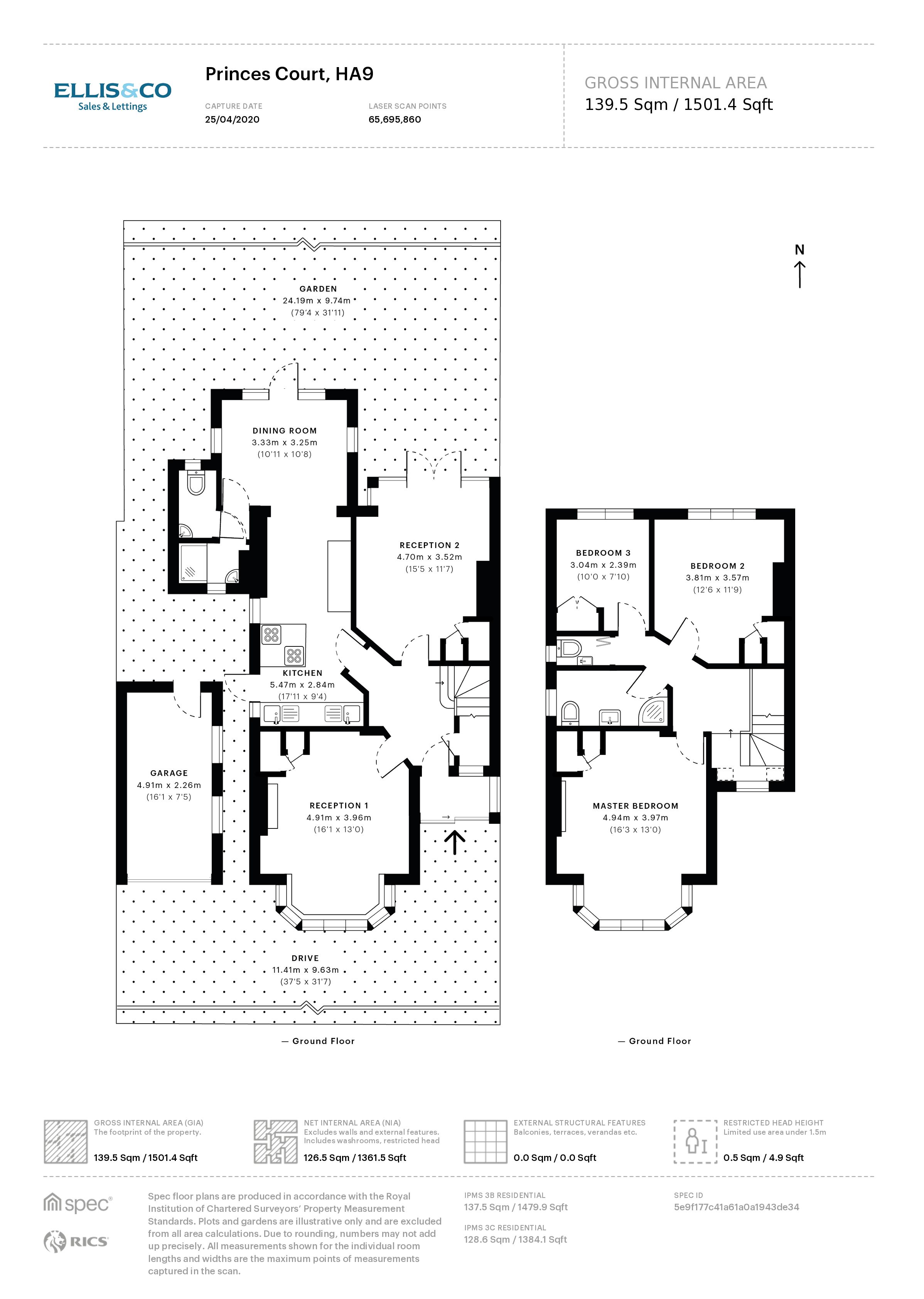 29, Princes Court, Wembley floorplan