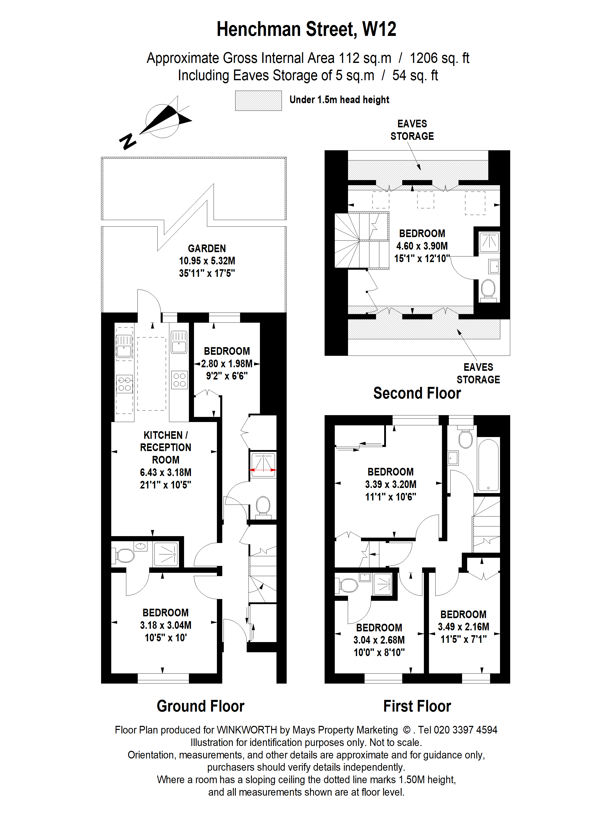 11, Henchman Street, London floorplan