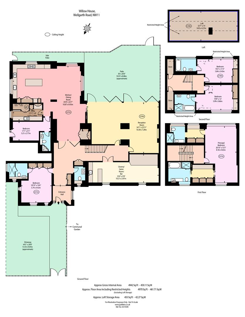 3 willow house, 4, Wellgarth Road, London floorplan