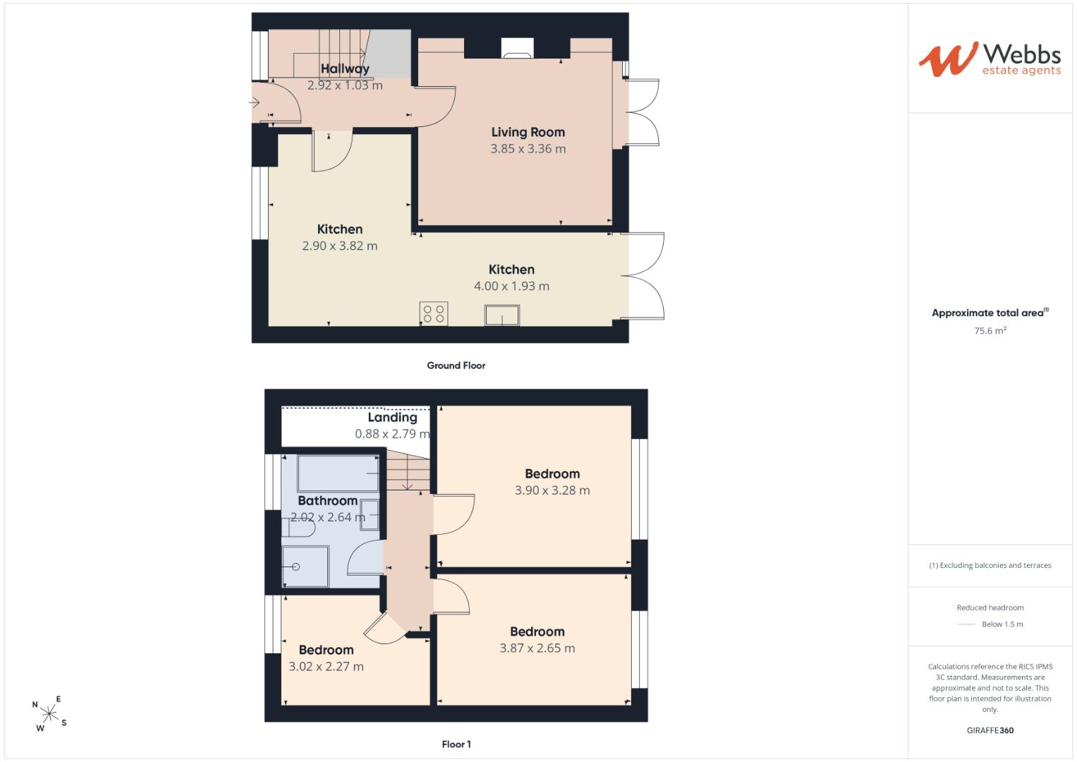 18, Ashbourne Road, Walsall floorplan