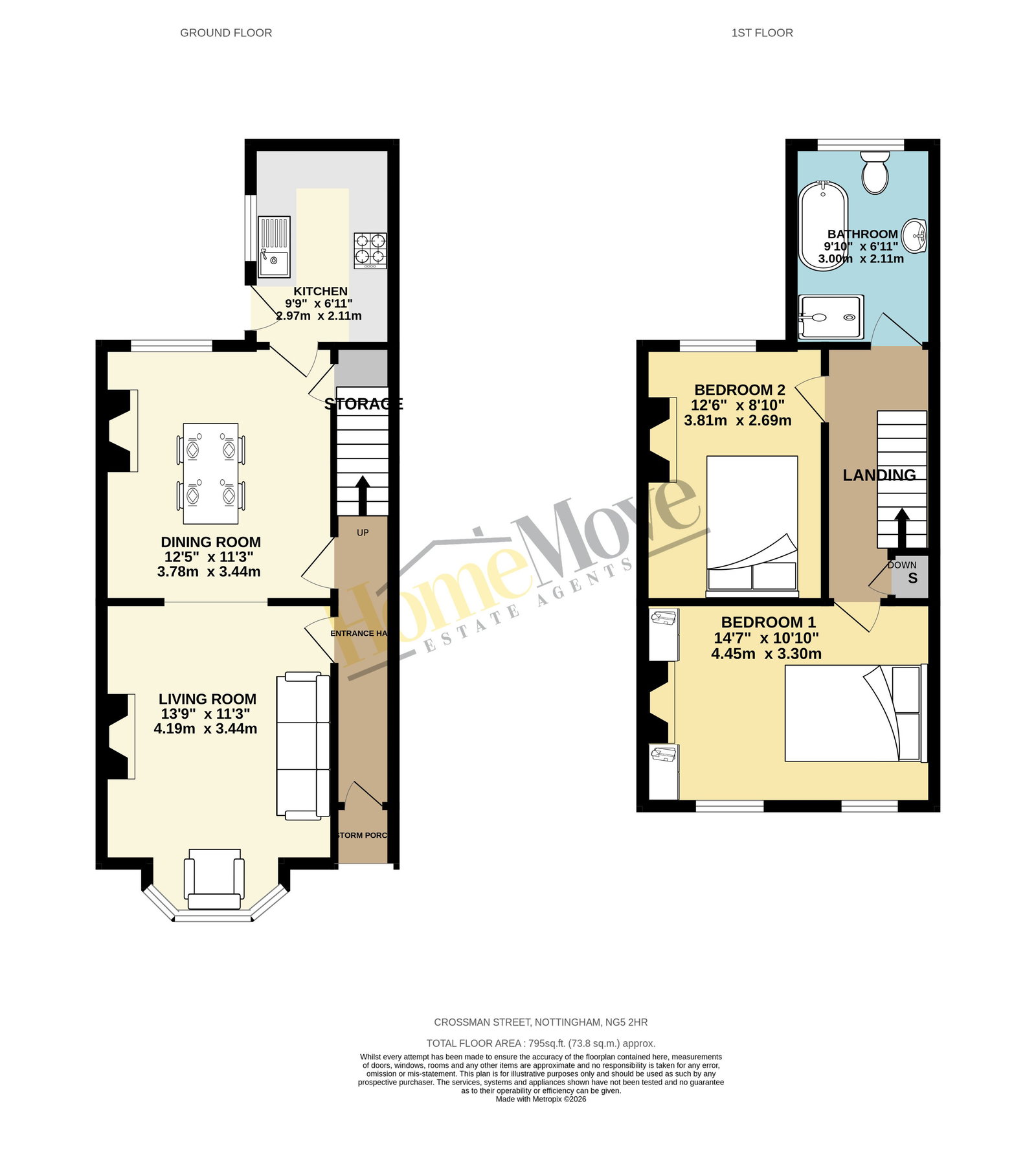 Crossman Street, Nottingham floorplan