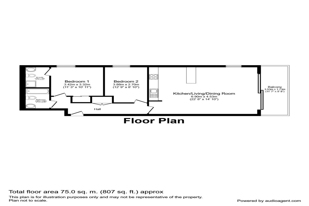 2 Bedrooms Flat to rent in The Quays, Salford M50