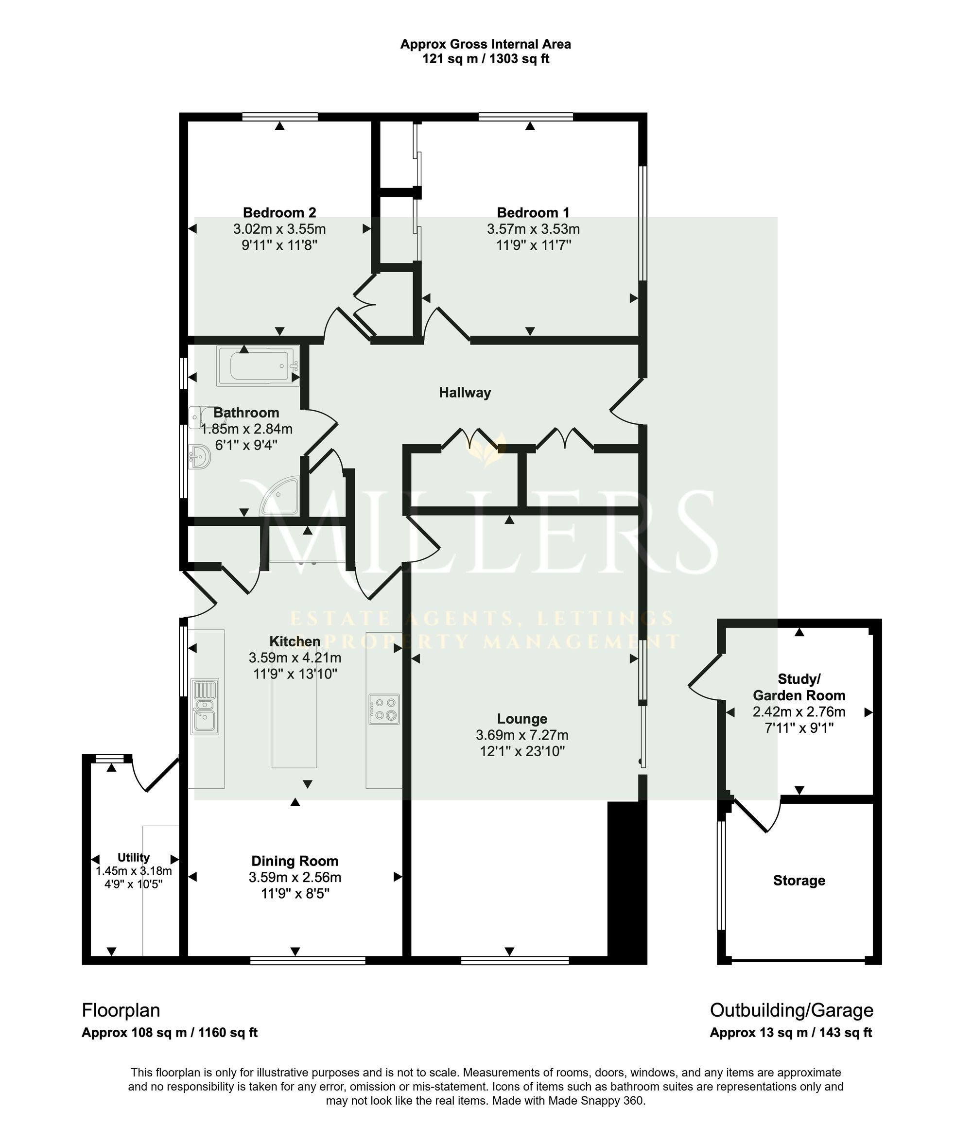 Wywurry Bulls Row, Cromer floorplan
