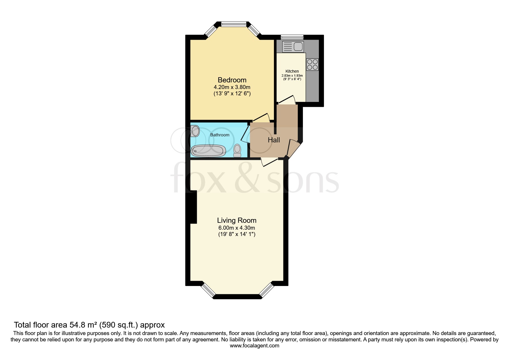 Flat 2, 29, Carisbrooke Road, St. Leonards-On-Sea floorplan