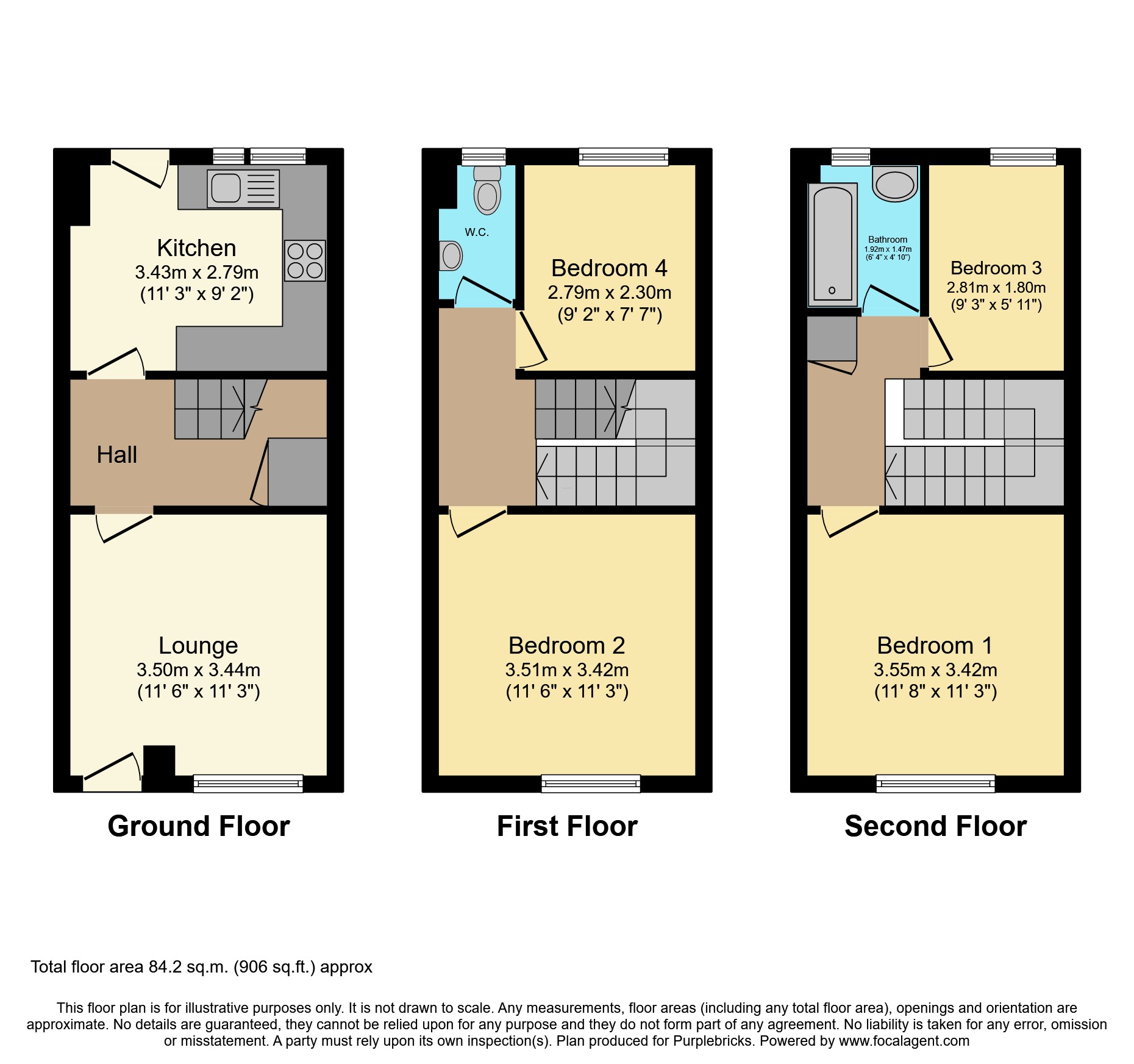 41, Beacon road, Chatham floorplan