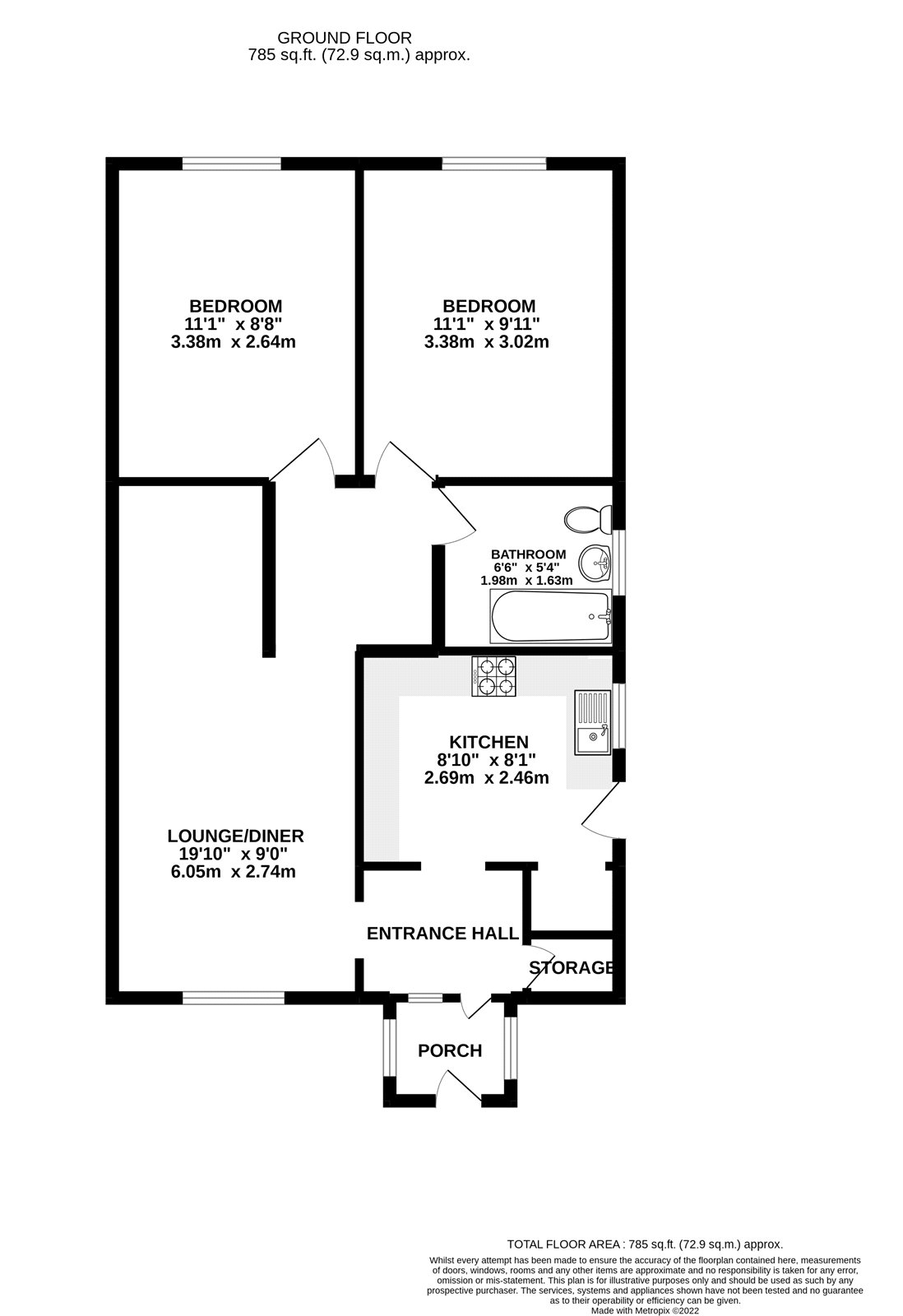 14, York Road, Ash floorplan