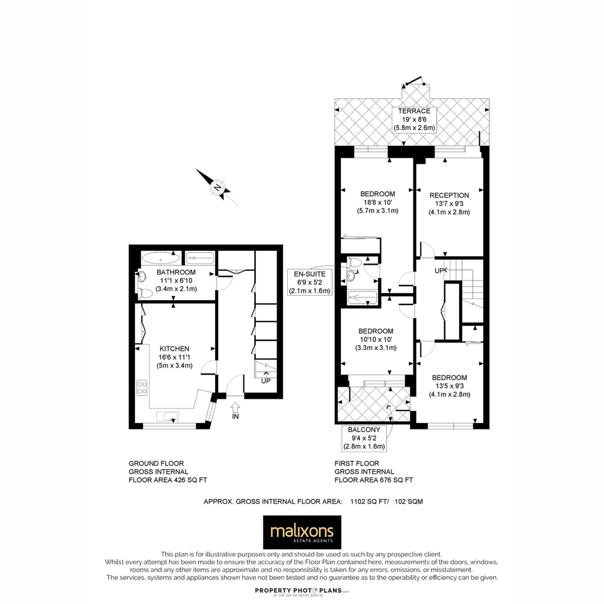 2c Caithness Road, Mitcham floorplan
