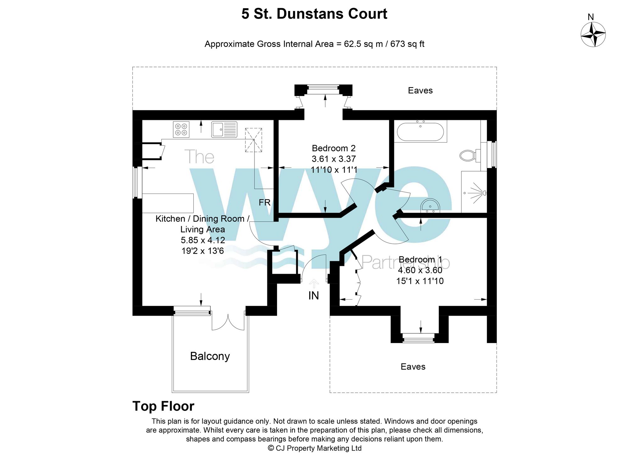 5 St. Dunstans Court, High Wycombe floorplan