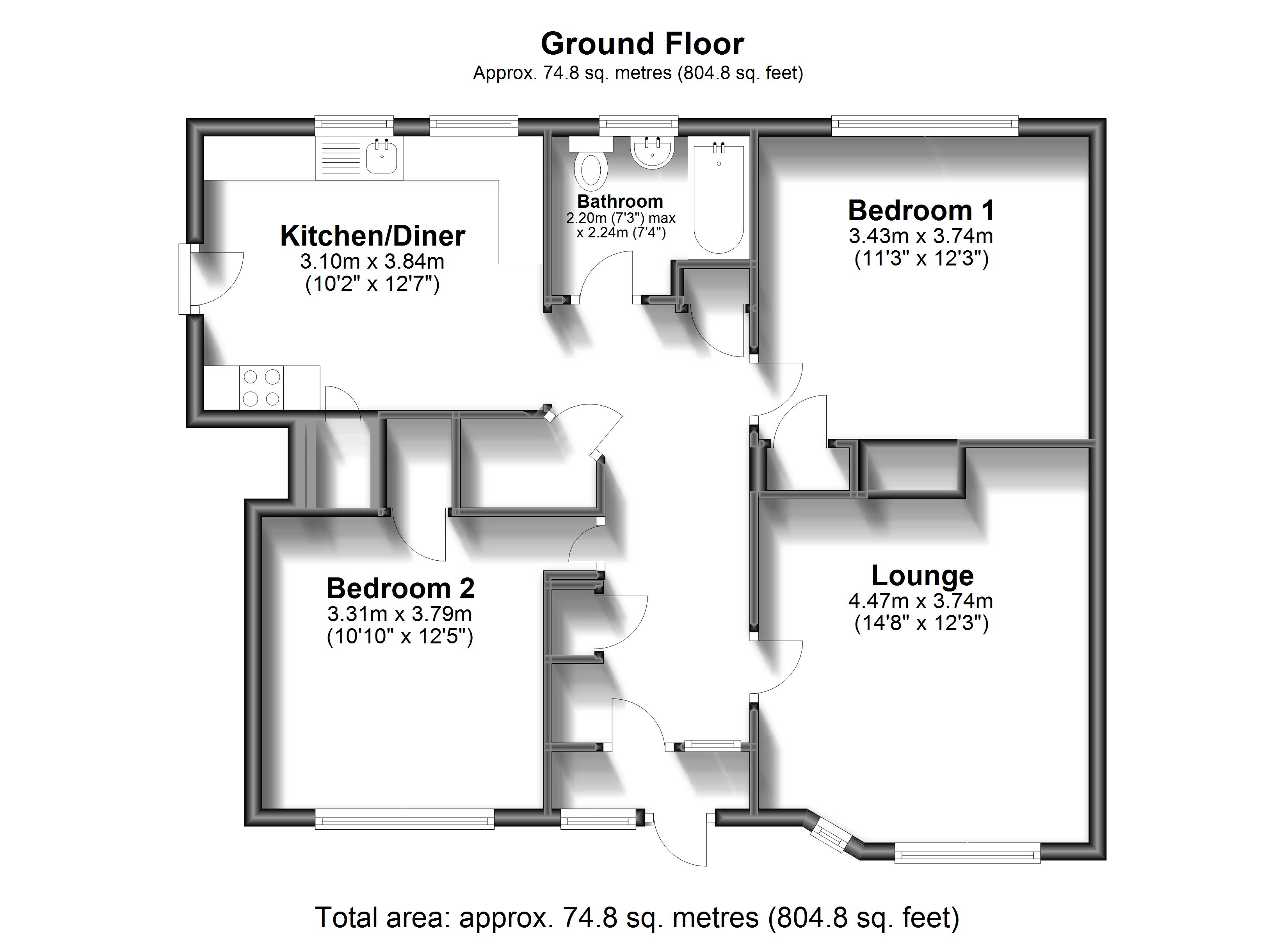 10, Grantham Avenue, Deal floorplan