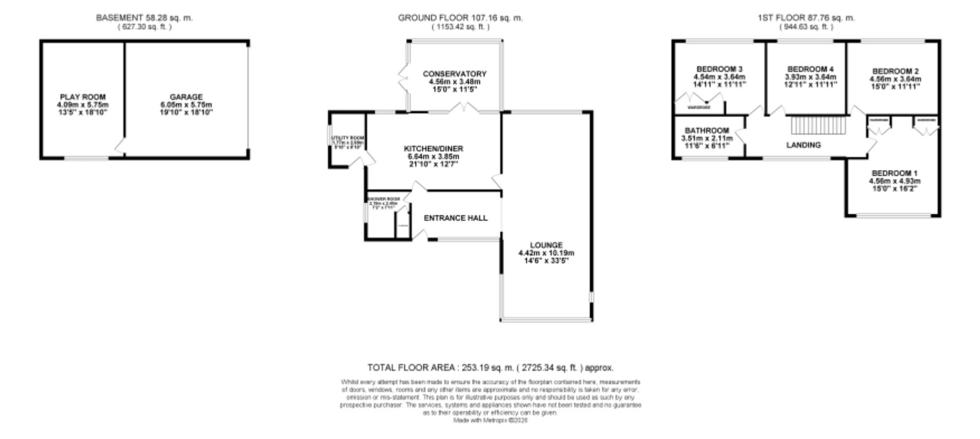 2 Harewood Close, Stoke-On-Trent floorplan