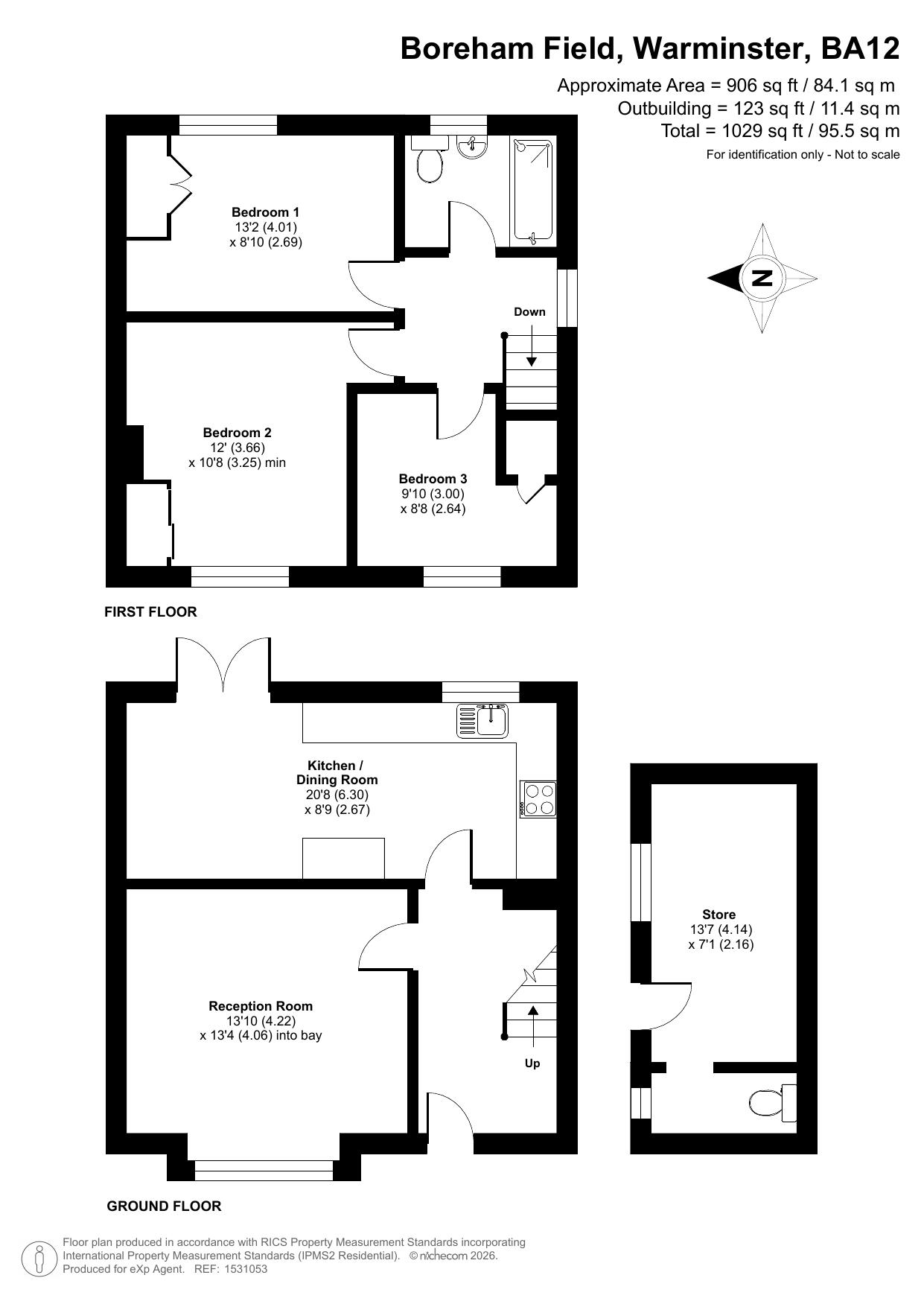 85, Boreham Field, Warminster floorplan