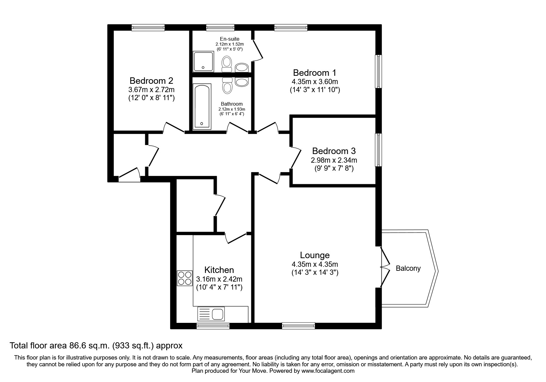 13, Key West, East Sussex floorplan