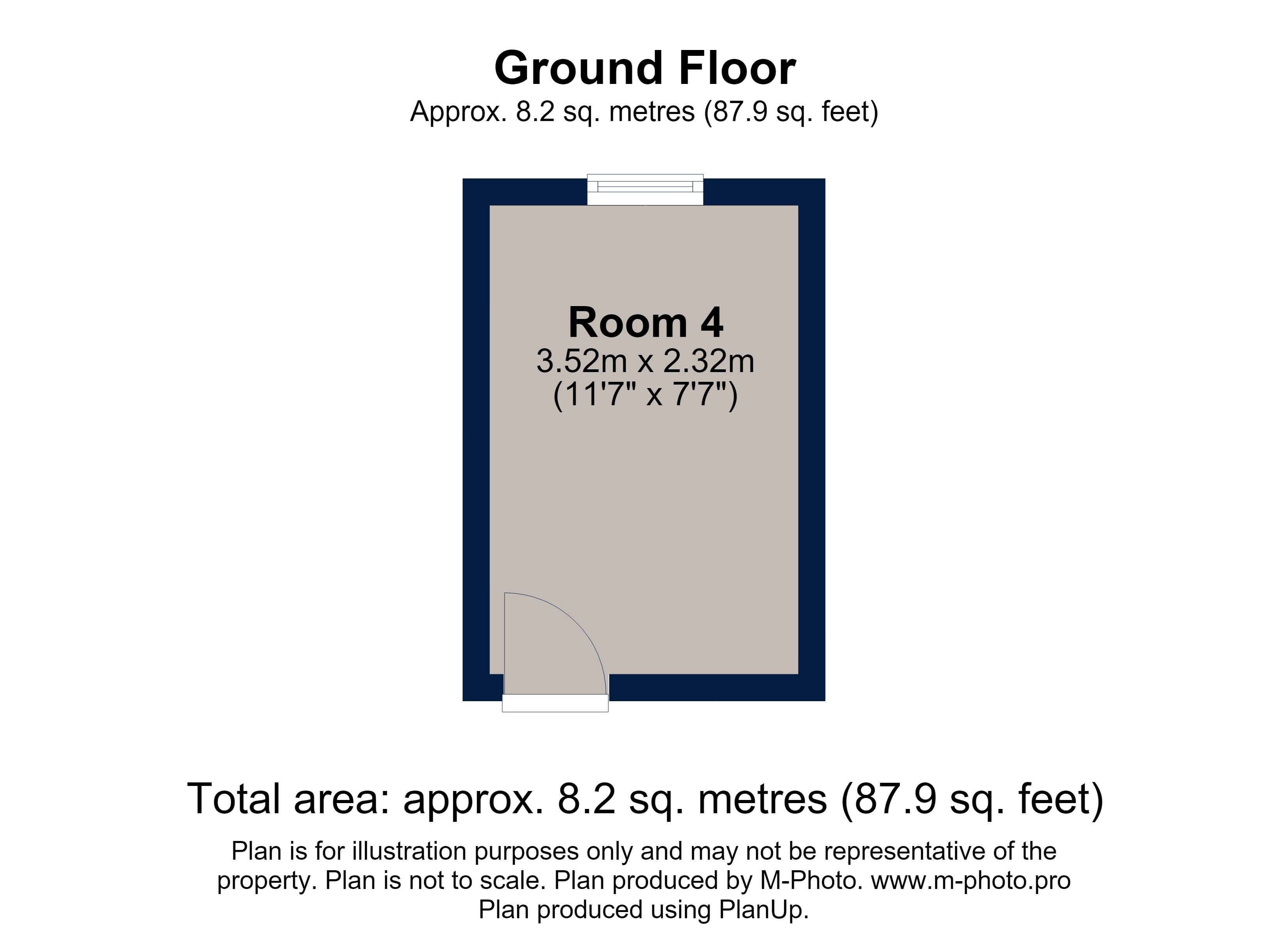 Room 4, 22, Gladstone Street, Kettering floorplan