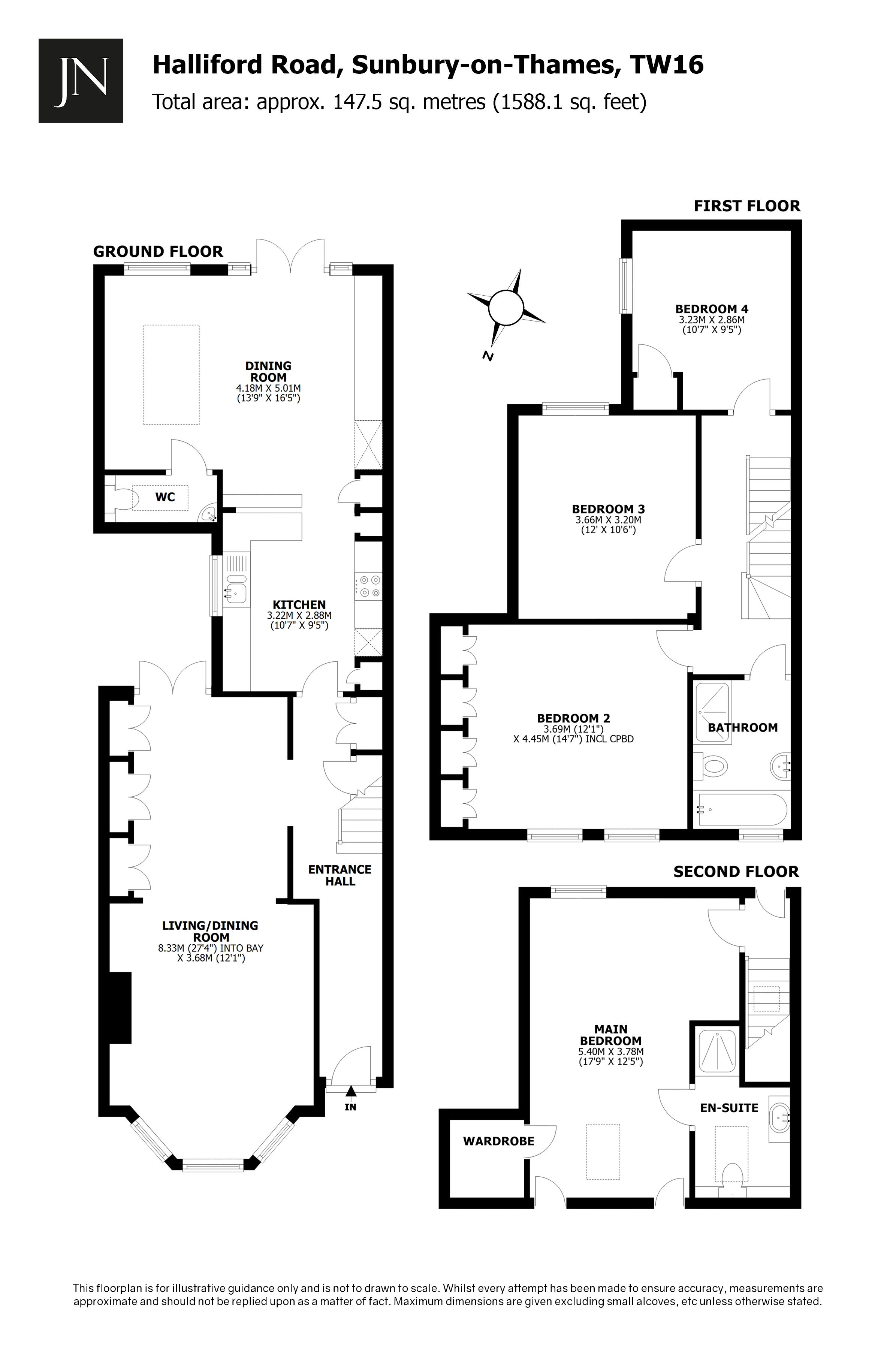35, Halliford Road, Sunbury-On-Thames floorplan