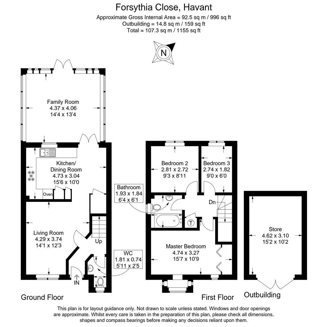 29, Forsythia Close, Havant floorplan