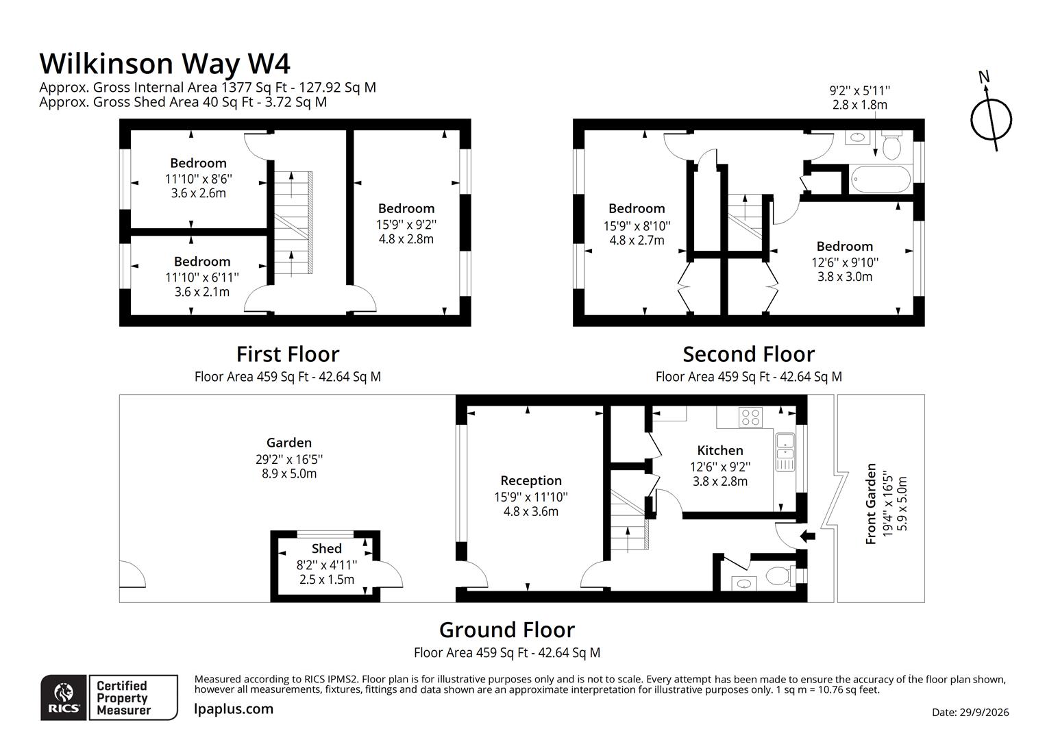 55, Wilkinson Way, Chiswick floorplan