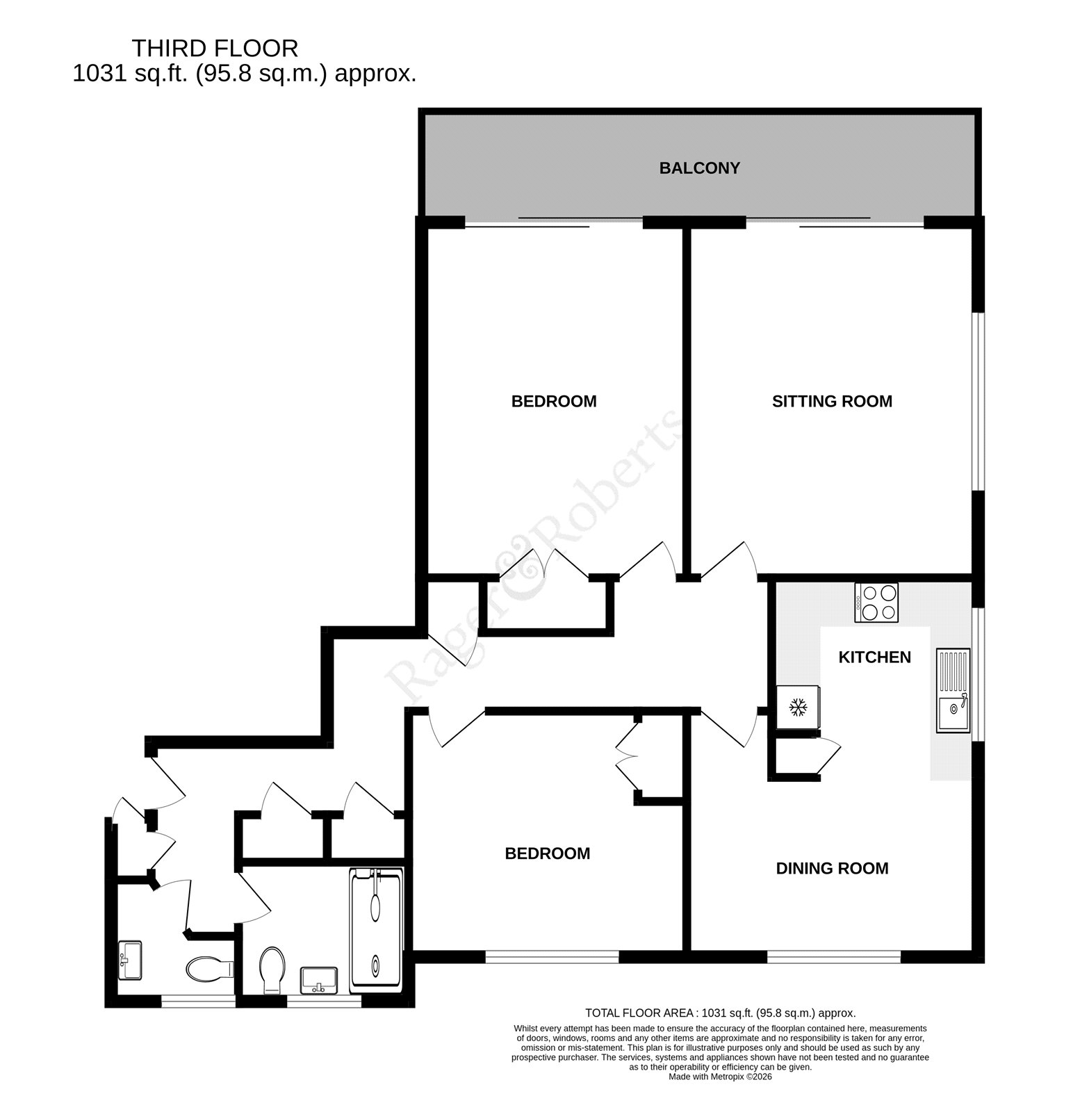 Flat 19 Ravens Court,,, St. Johns Road, East Sussex floorplan