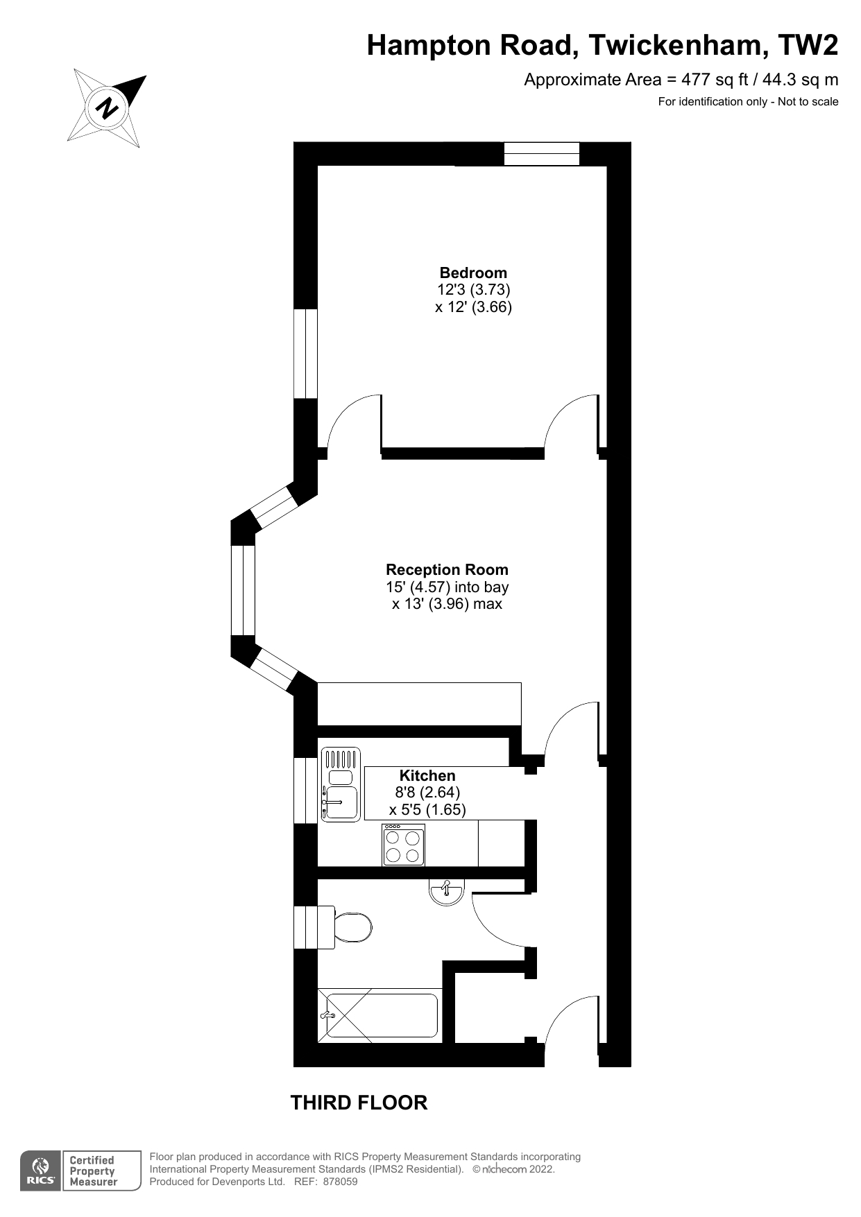 21, Walpole Court, Twickenham floorplan