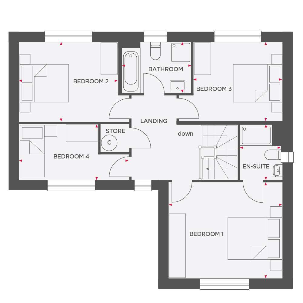 Mill Lane, Newton-Le-Willows floorplan