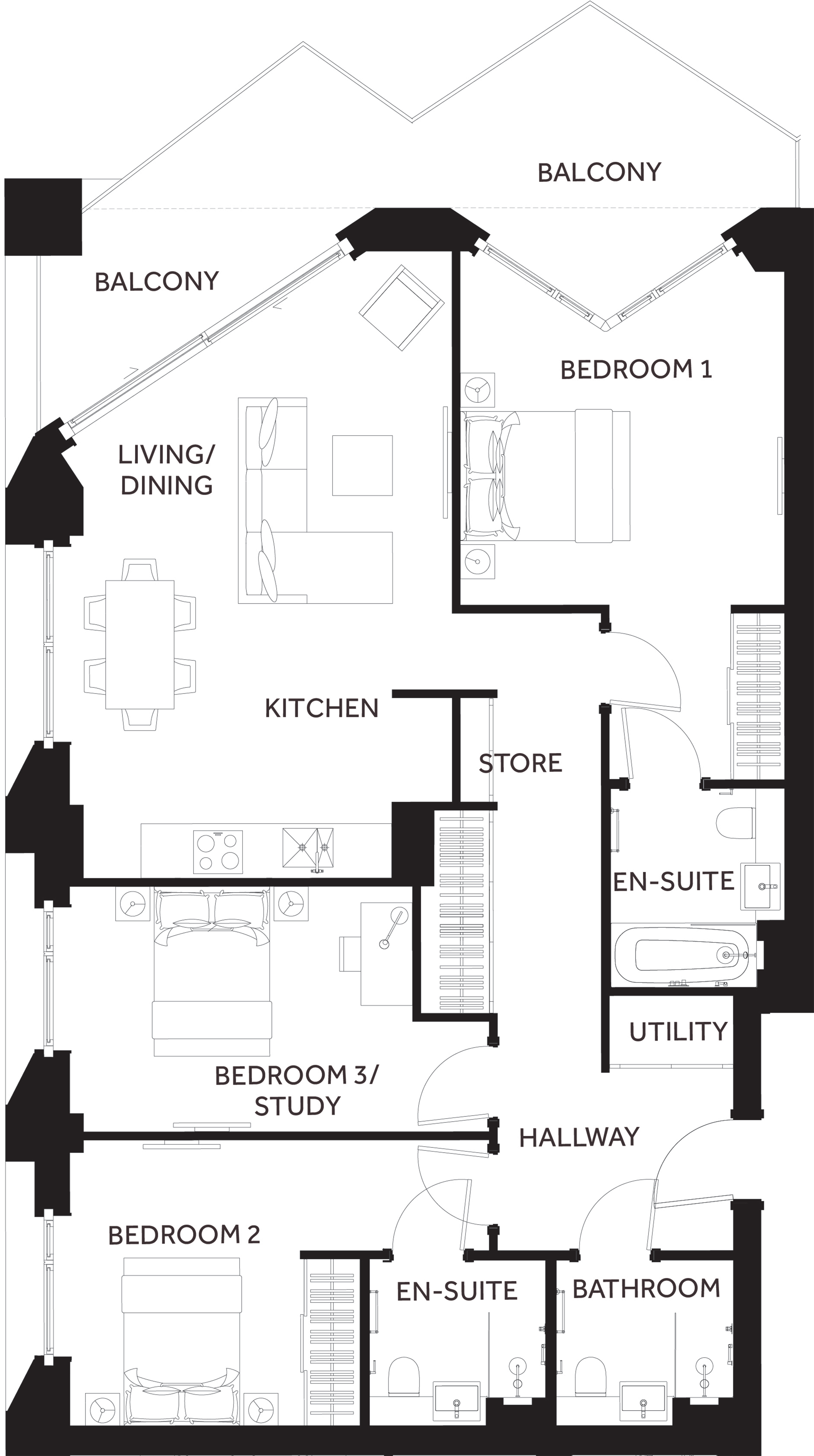 3 Bedrooms Flat for sale in Ponton Road, London, London SW8