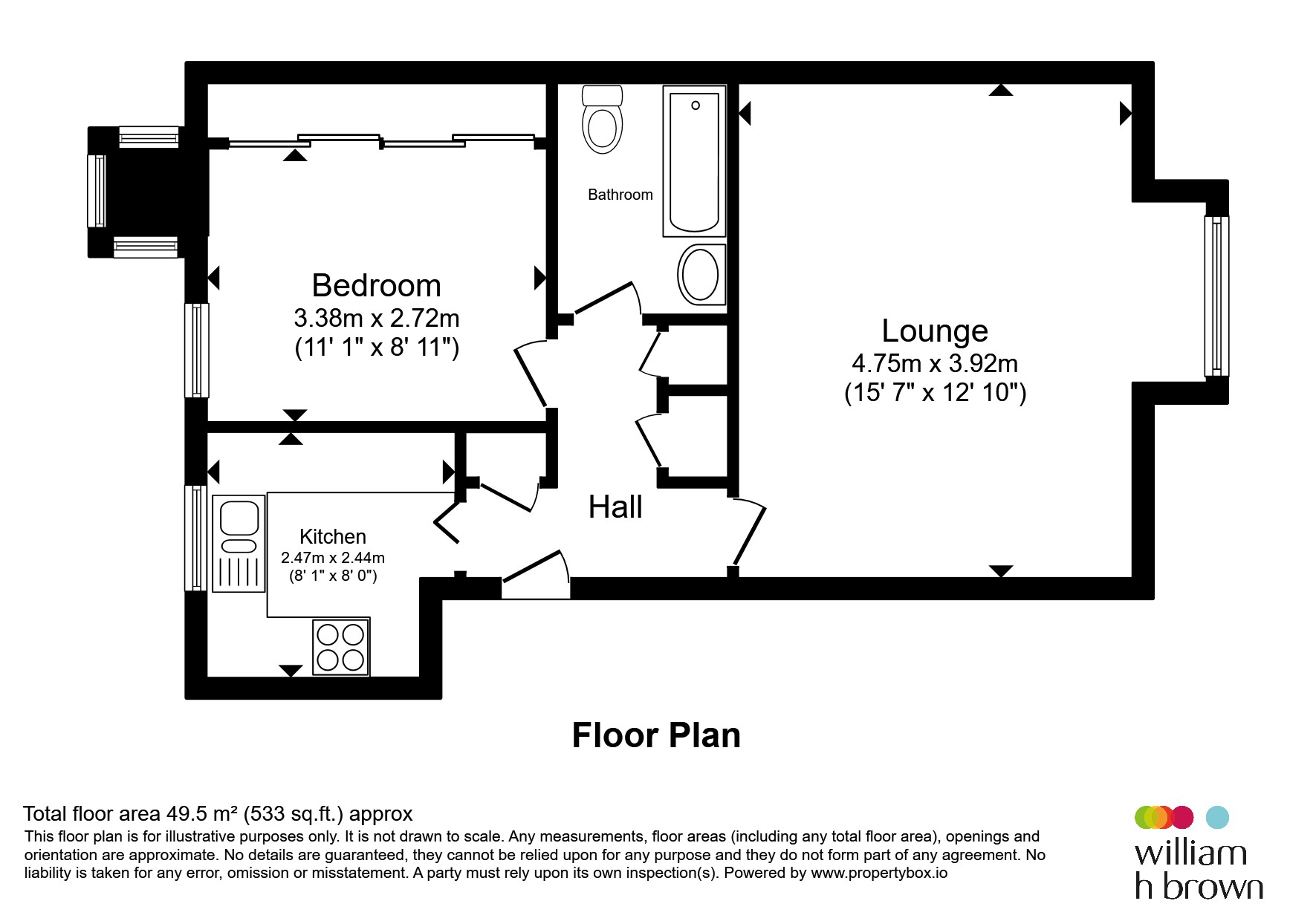80, Baxter Court, Norwich floorplan