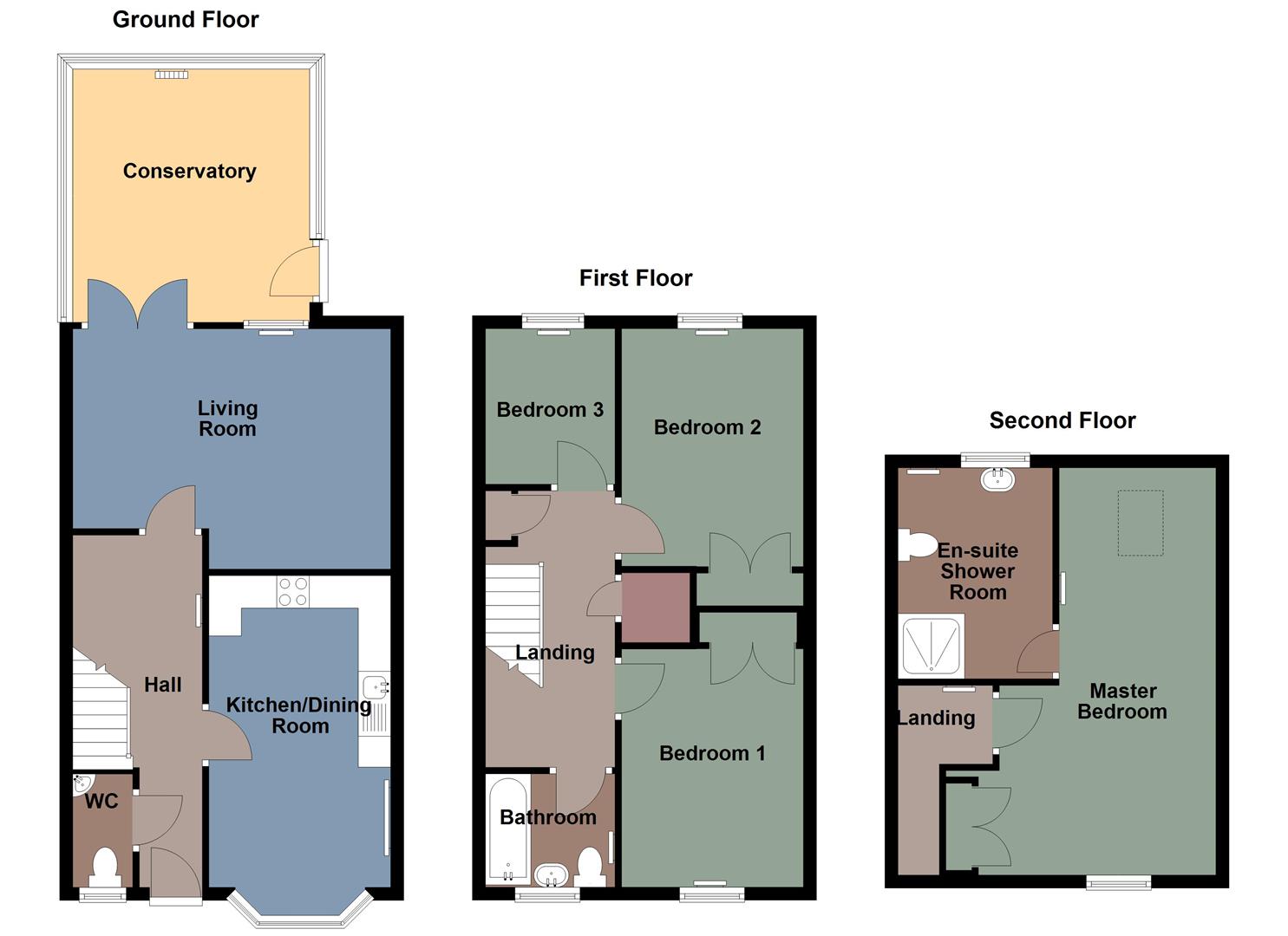 4, Clos Y Fendrod, Swansea floorplan