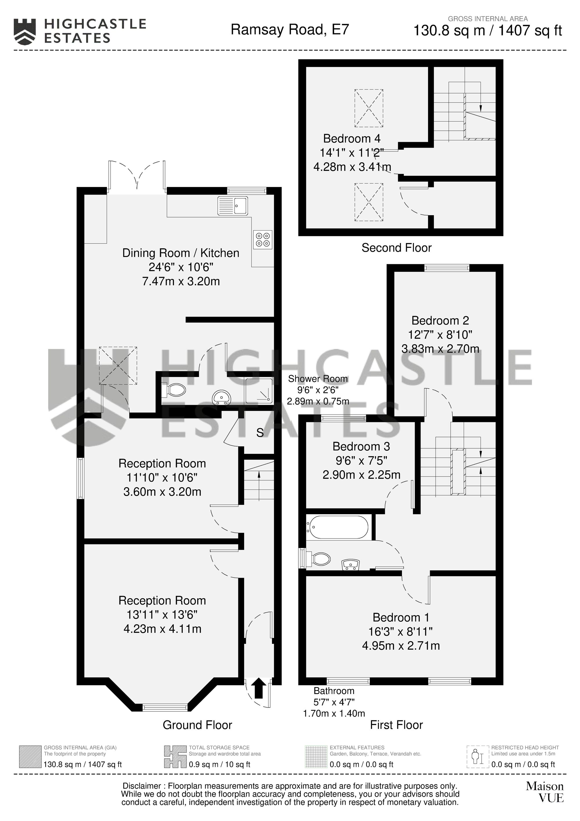 87 Ramsay Road, London floorplan