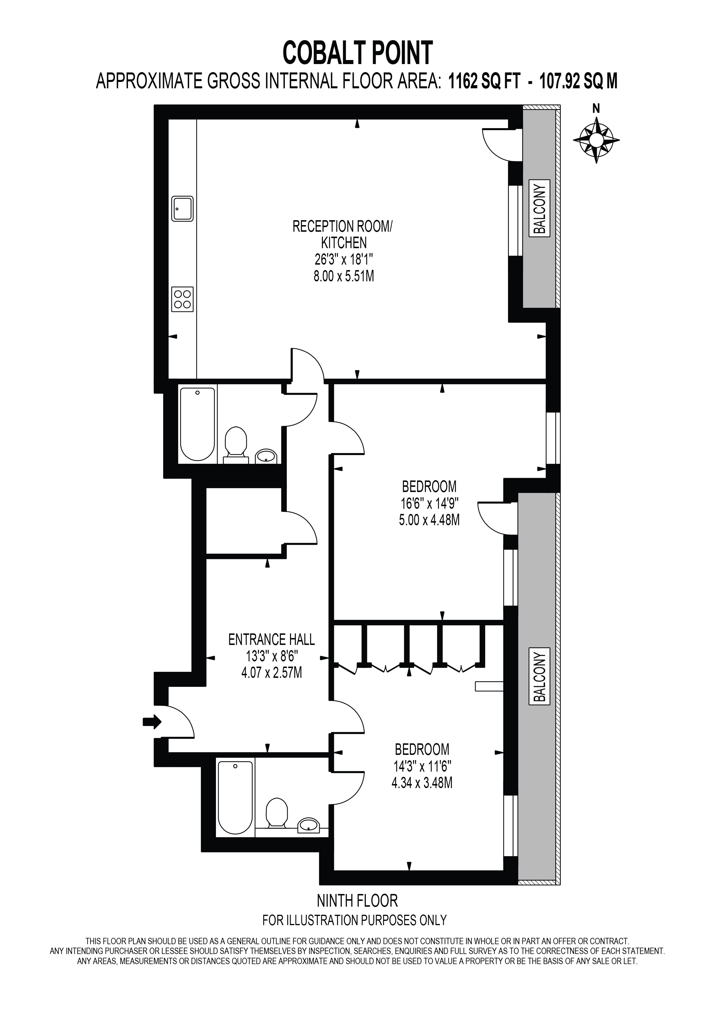 2 Bedrooms Flat to rent in Cobalt Point, Millharbour, Canary Wharf E14