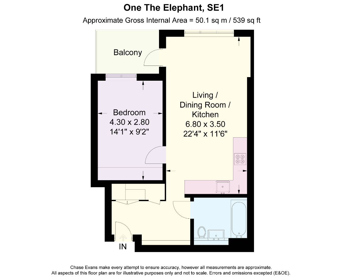 1 Bedrooms Flat to rent in The Tower, One The Elephant, Elephant & Castle SE1